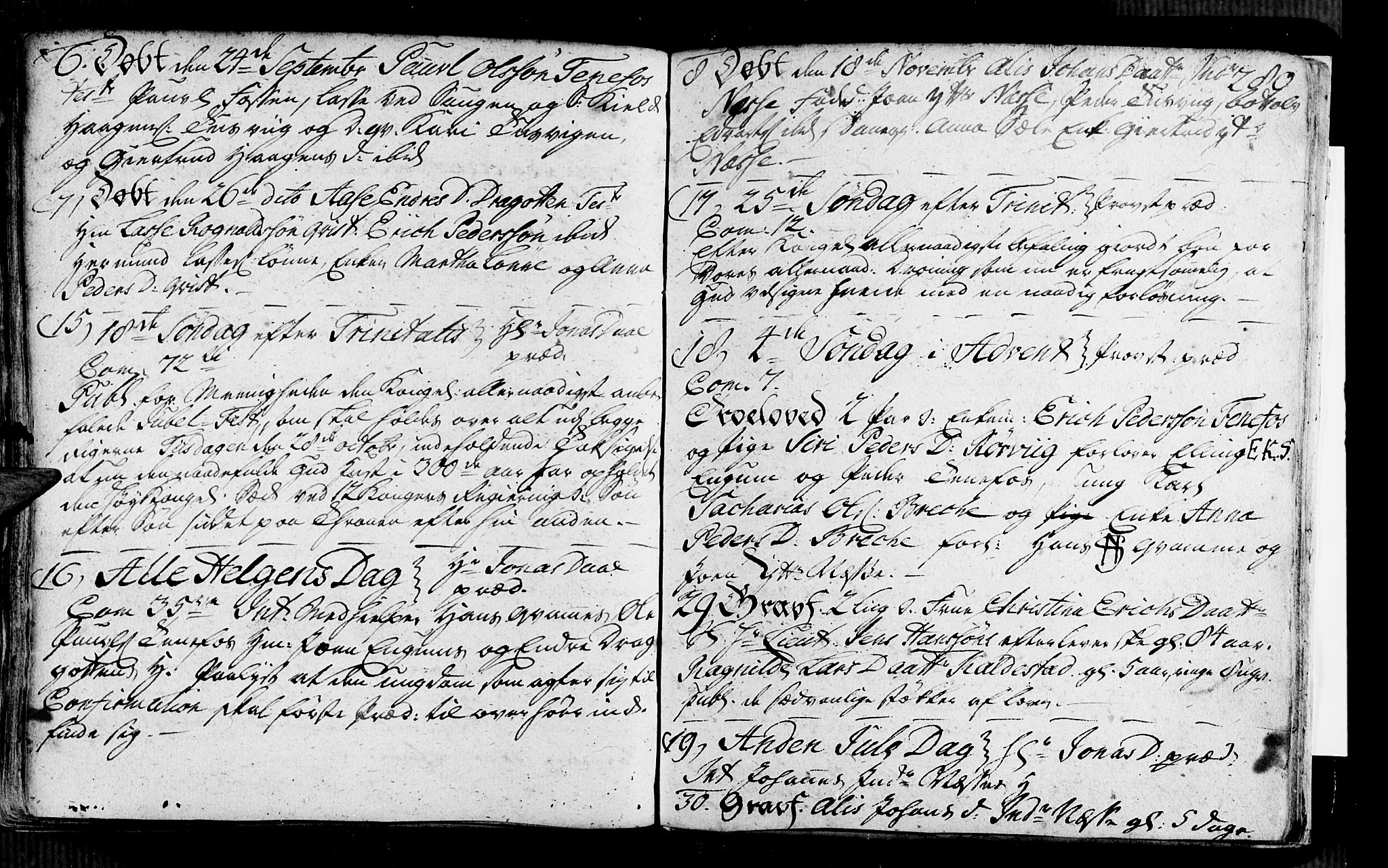 Vik sokneprestembete, AV/SAB-A-81501/H/Haa/Haaa/L0002: Parish register (official) no. A 2 / 4, 1740-1754, p. 280