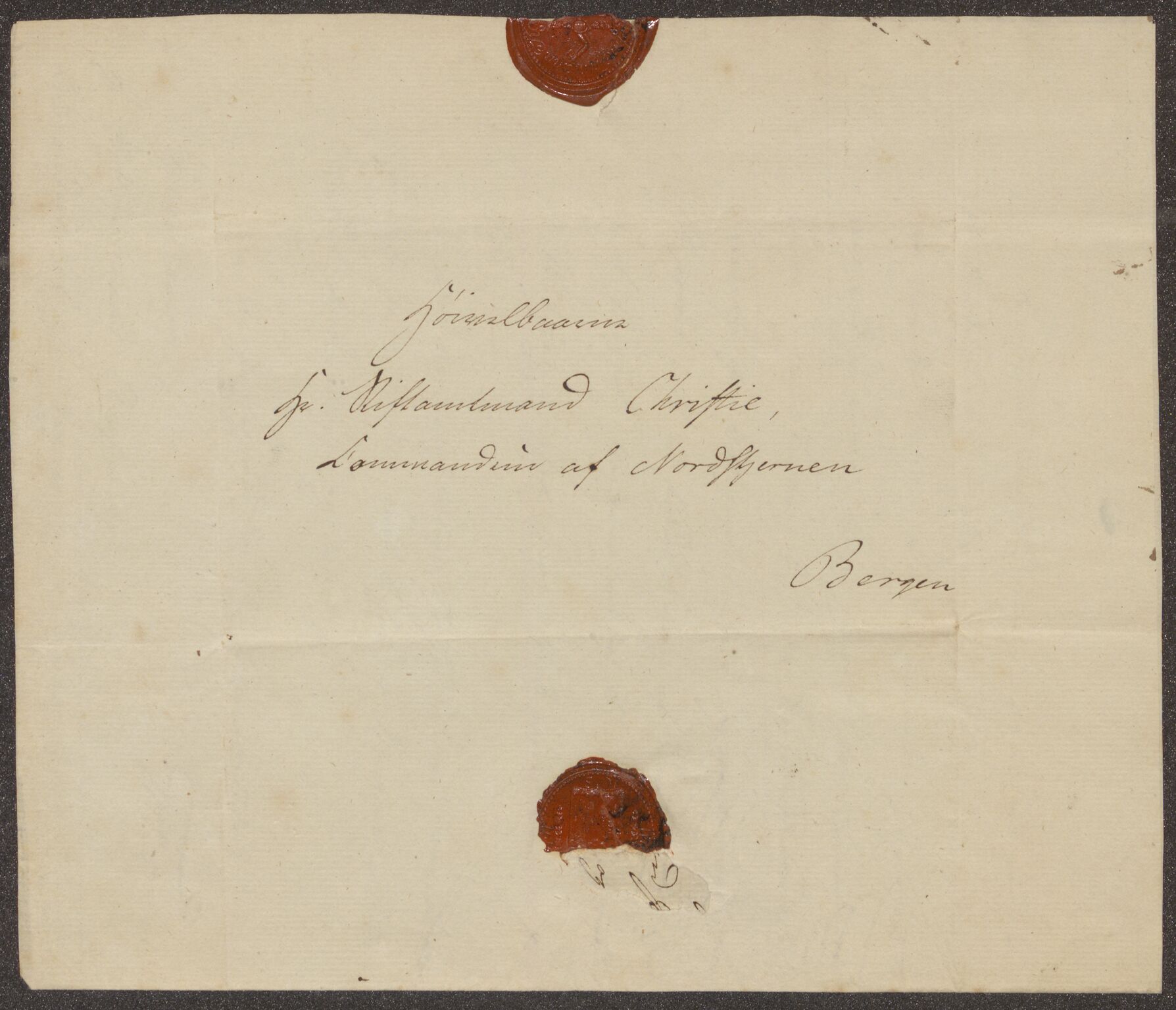 Bergens Museum, UMB/A007/D/Da/L0008/0003: Brevsamling 1836 / Brevsamling 1836, 1836
