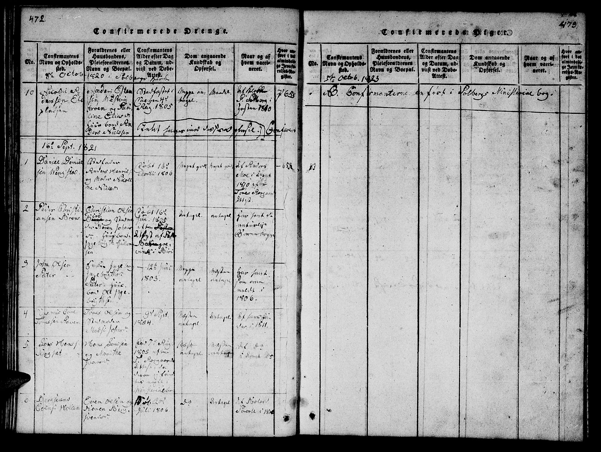 Ministerialprotokoller, klokkerbøker og fødselsregistre - Nord-Trøndelag, AV/SAT-A-1458/742/L0411: Parish register (copy) no. 742C02, 1817-1825, p. 472-473