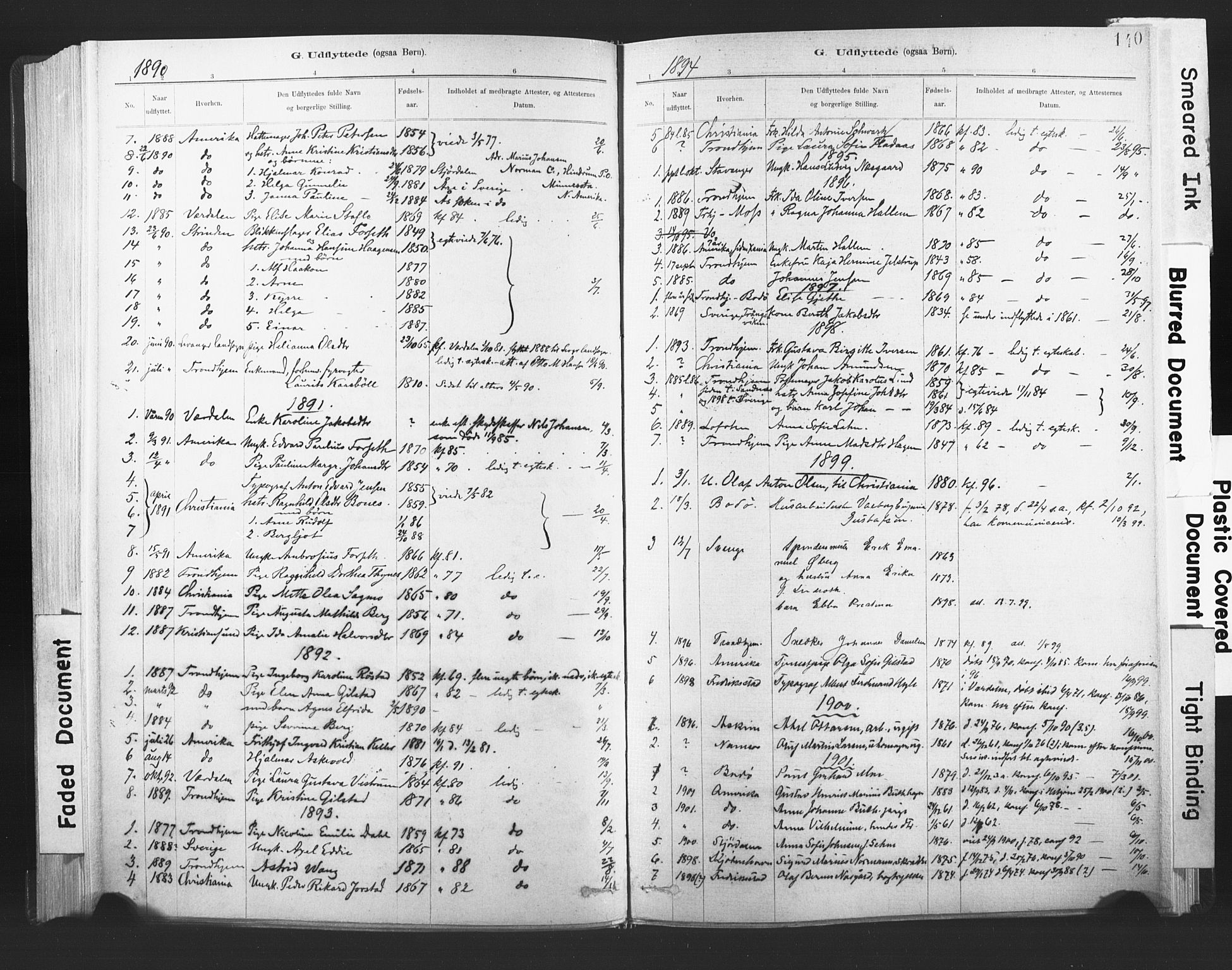 Ministerialprotokoller, klokkerbøker og fødselsregistre - Nord-Trøndelag, SAT/A-1458/720/L0189: Parish register (official) no. 720A05, 1880-1911, p. 140
