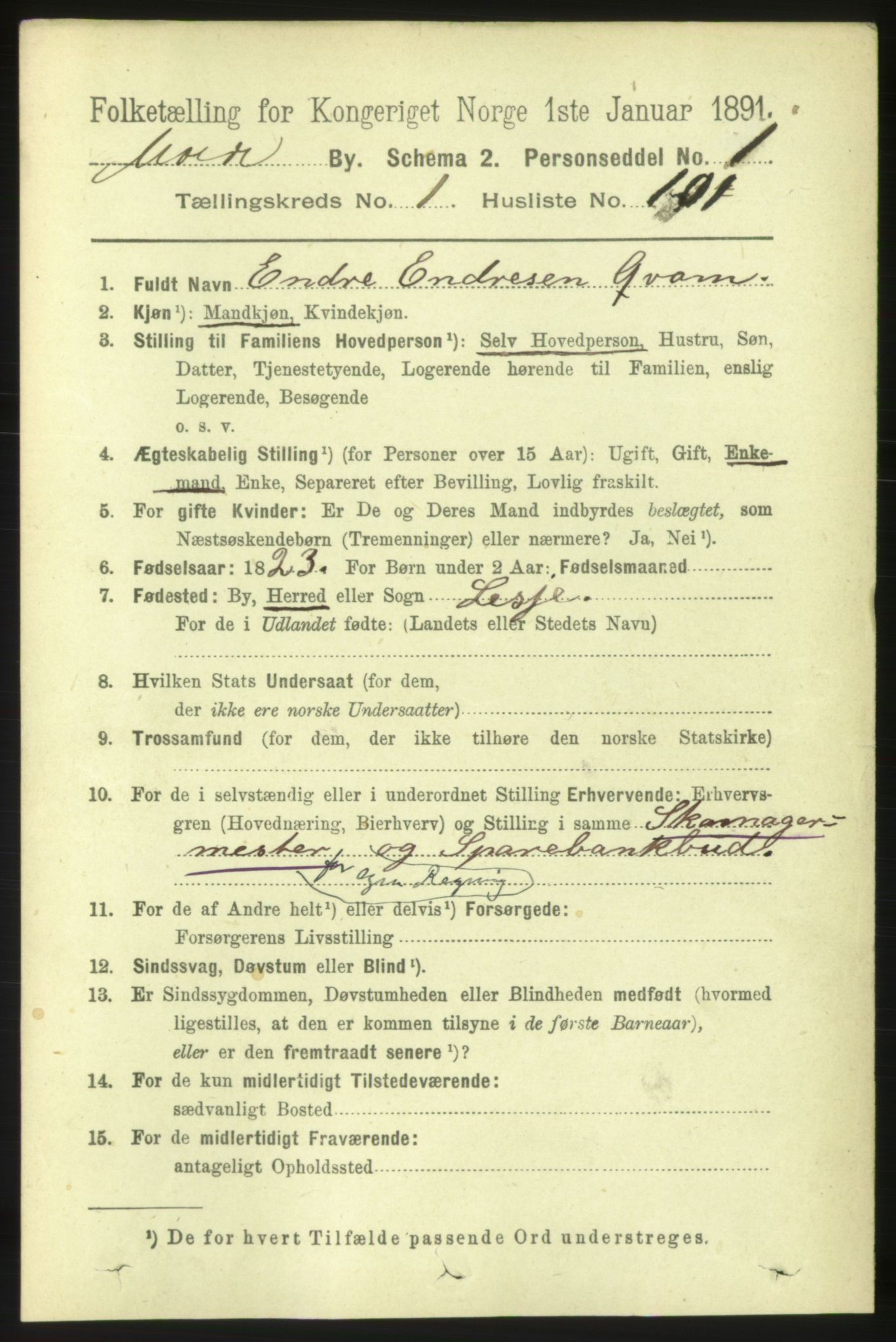 RA, 1891 census for 1502 Molde, 1891, p. 1150