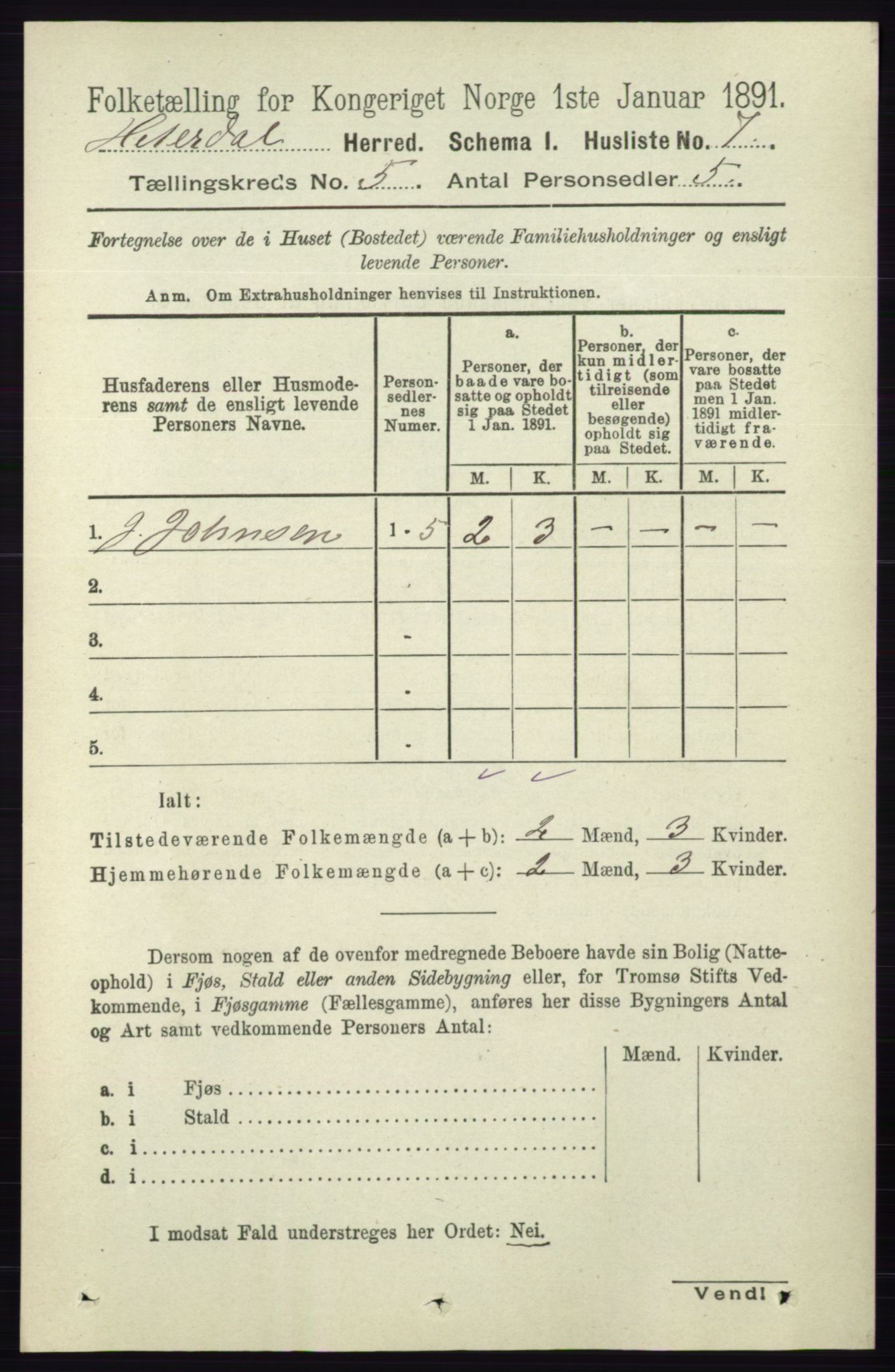 RA, 1891 census for 0823 Heddal, 1891, p. 1918