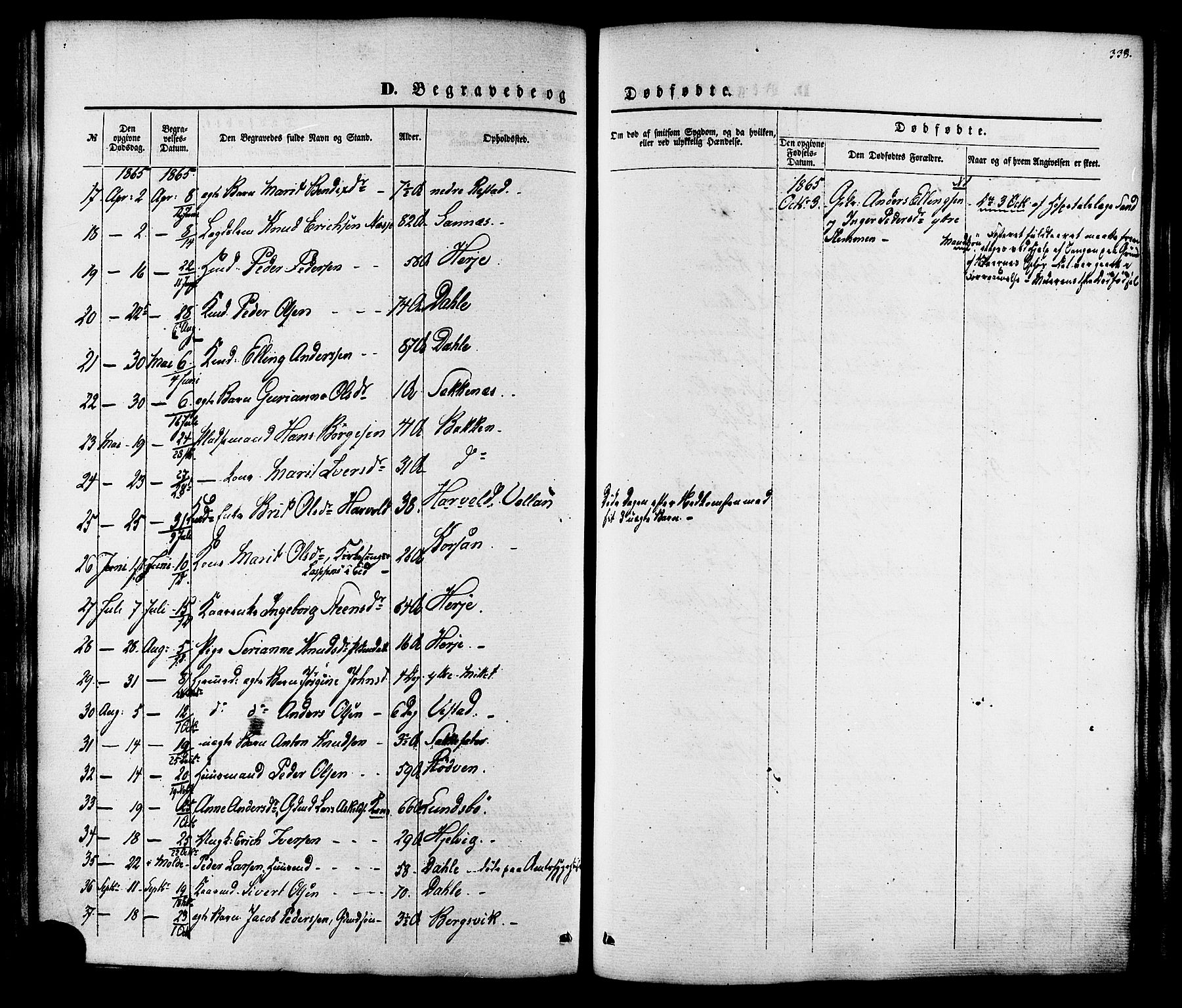 Ministerialprotokoller, klokkerbøker og fødselsregistre - Møre og Romsdal, AV/SAT-A-1454/547/L0603: Parish register (official) no. 547A05, 1846-1877, p. 338