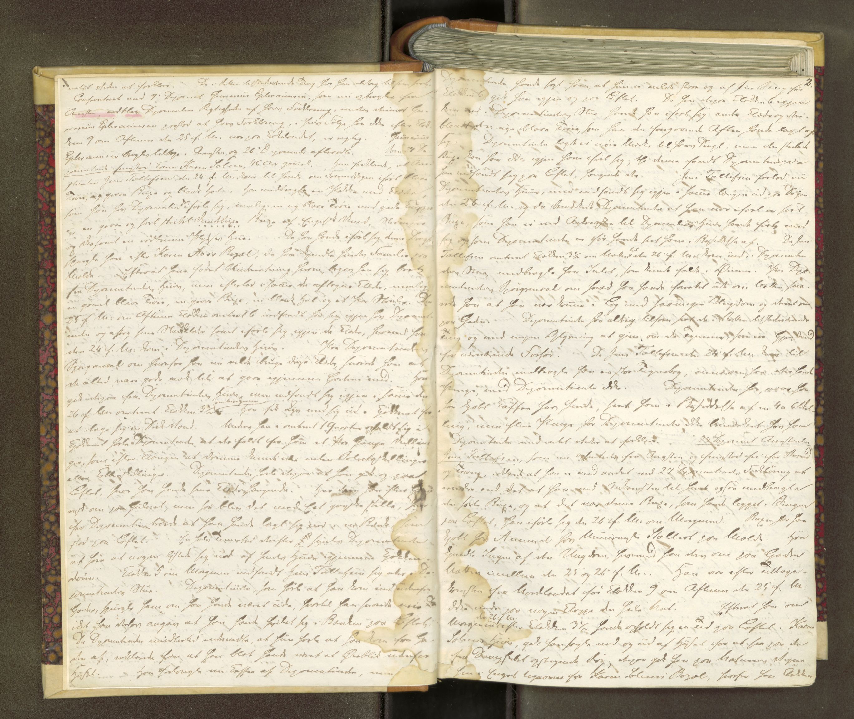 Kristiansund byfogd, AV/SAT-A-4587/A/01/L0013: Justisprotokoll. Aut. 27.08.1845, 1845-1846, p. 1b-2a