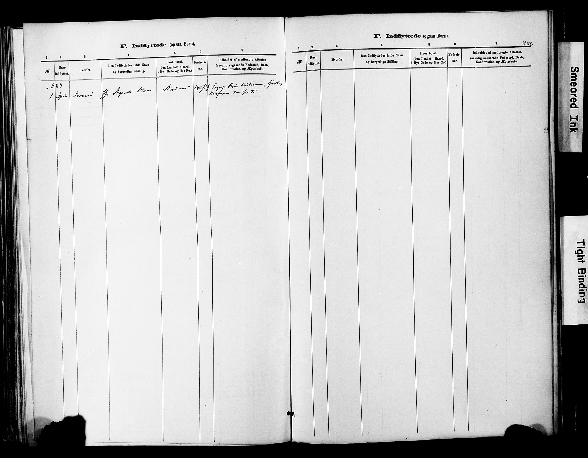 Ministerialprotokoller, klokkerbøker og fødselsregistre - Nordland, SAT/A-1459/820/L0295: Parish register (official) no. 820A16, 1880-1896, p. 450