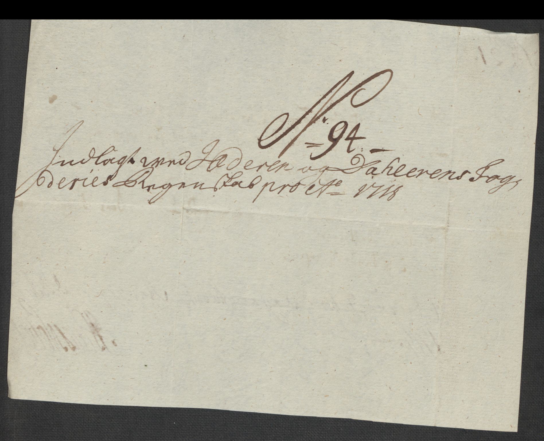 Rentekammeret inntil 1814, Reviderte regnskaper, Fogderegnskap, AV/RA-EA-4092/R46/L2743: Fogderegnskap Jæren og Dalane, 1718, p. 336