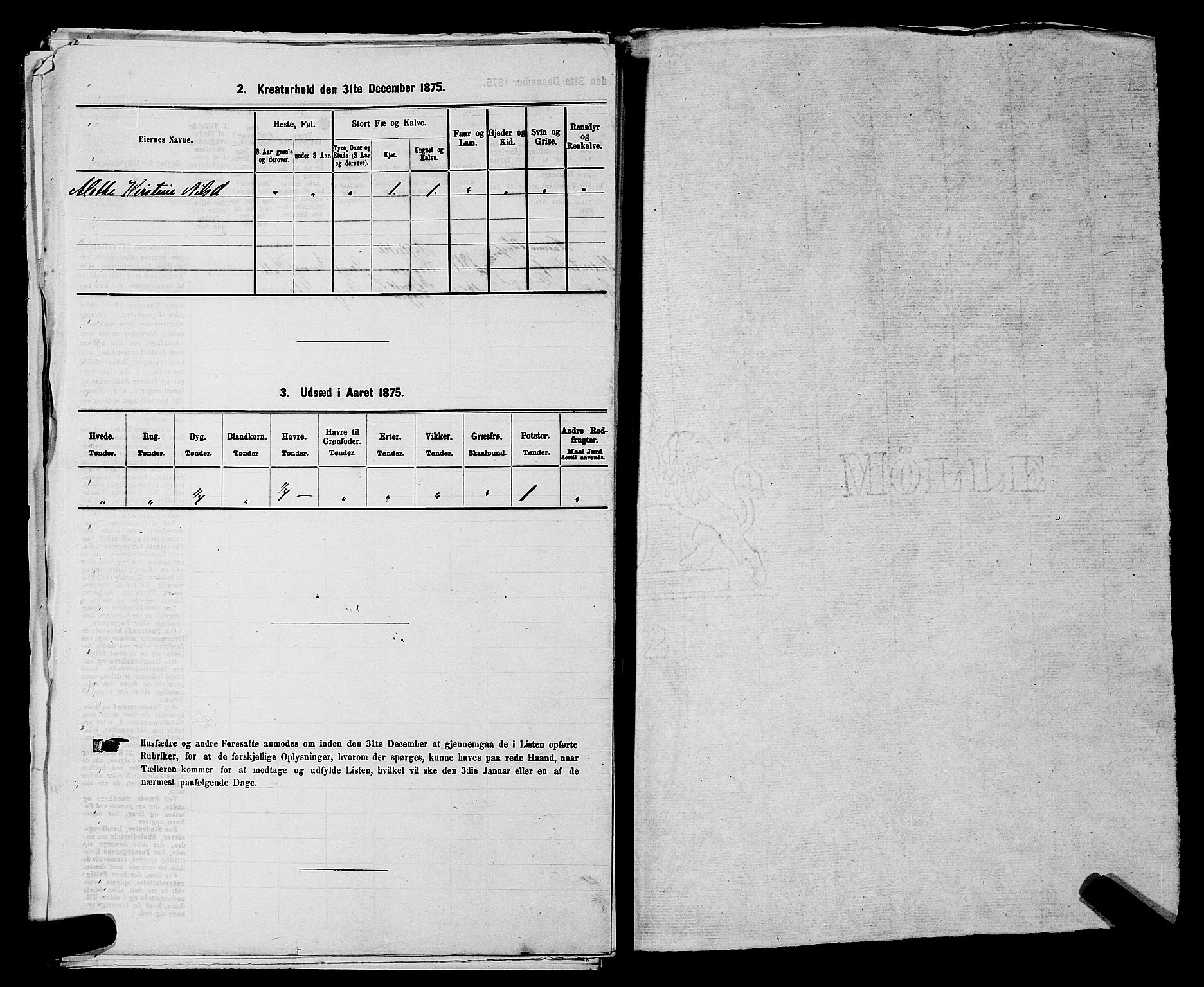 SAKO, 1875 census for 0623P Modum, 1875, p. 2267