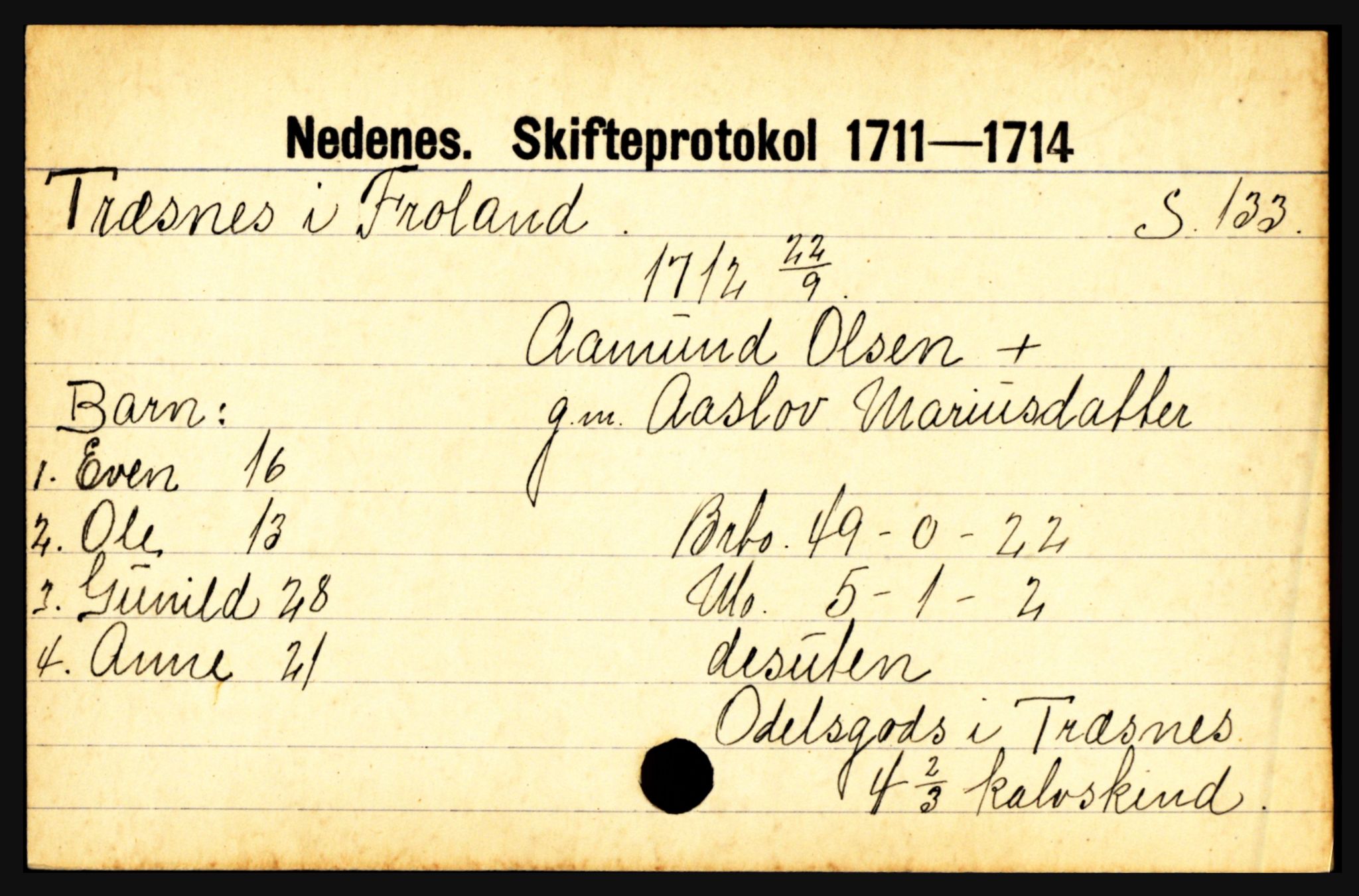 Nedenes sorenskriveri før 1824, AV/SAK-1221-0007/H, p. 31035