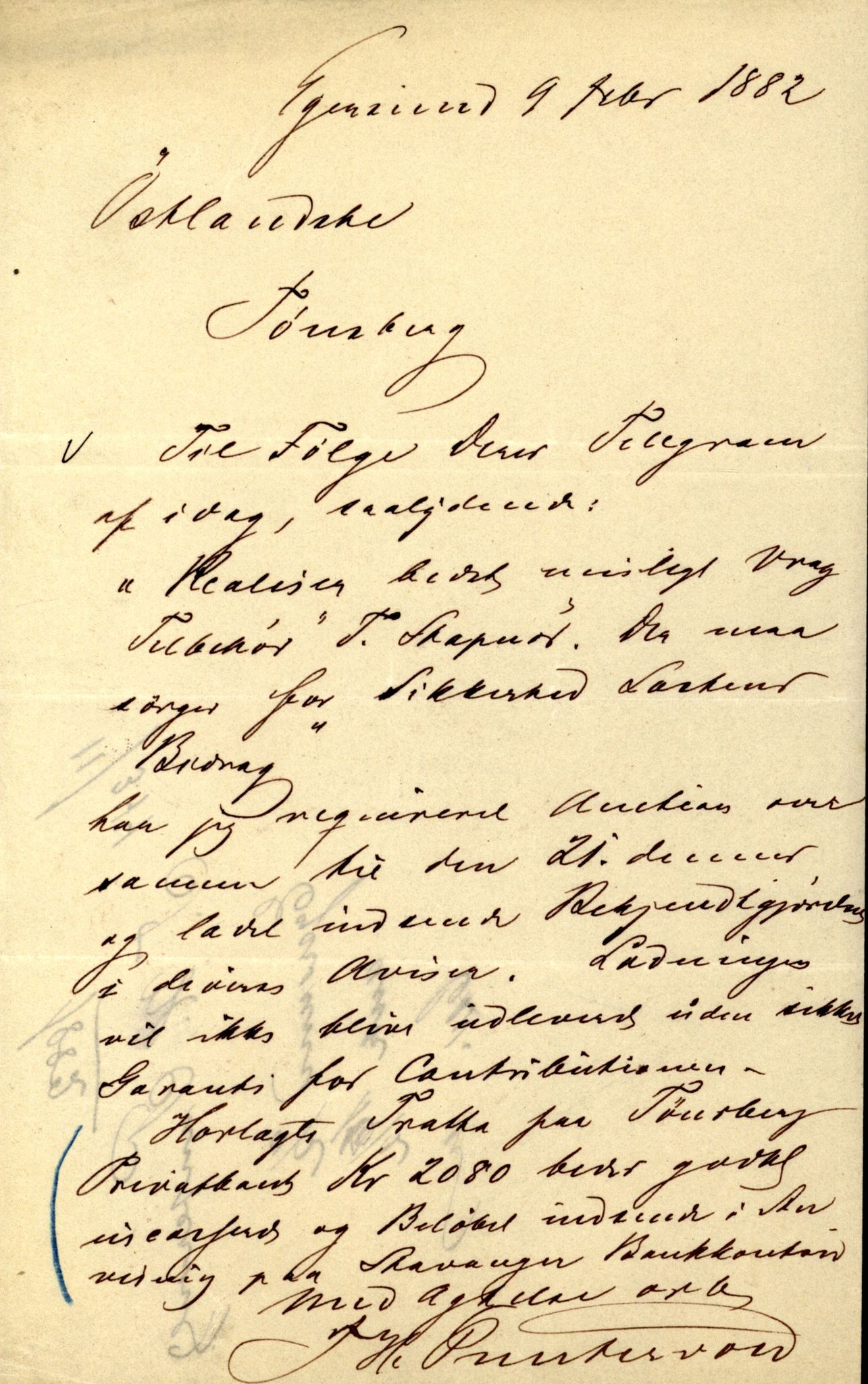 Pa 63 - Østlandske skibsassuranceforening, VEMU/A-1079/G/Ga/L0015/0012: Havaridokumenter / Vaar, Stapnæs, Tillid, Uller, Ternen, 1882, p. 28