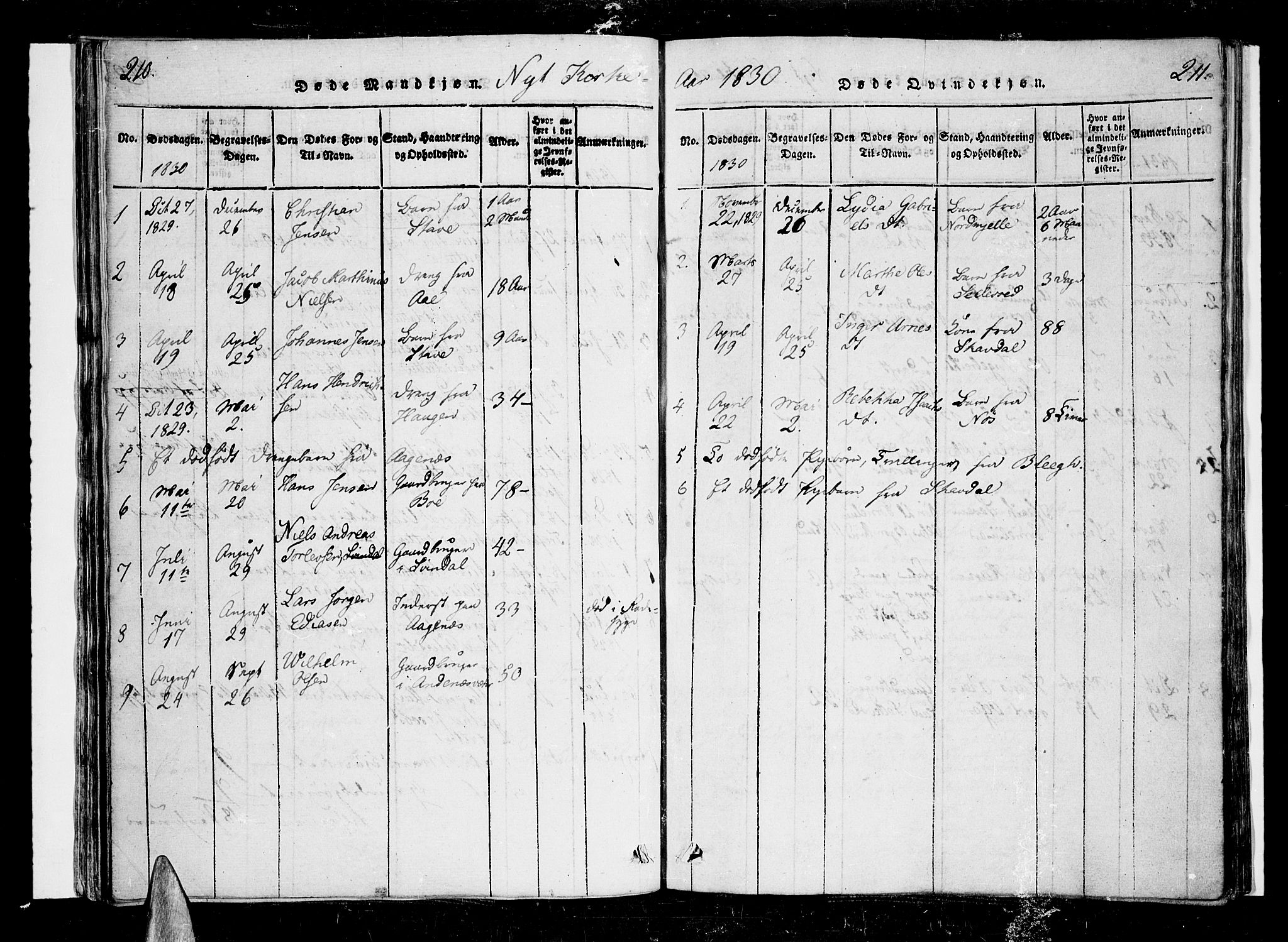 Ministerialprotokoller, klokkerbøker og fødselsregistre - Nordland, AV/SAT-A-1459/897/L1395: Parish register (official) no. 897A03, 1820-1841, p. 210-211