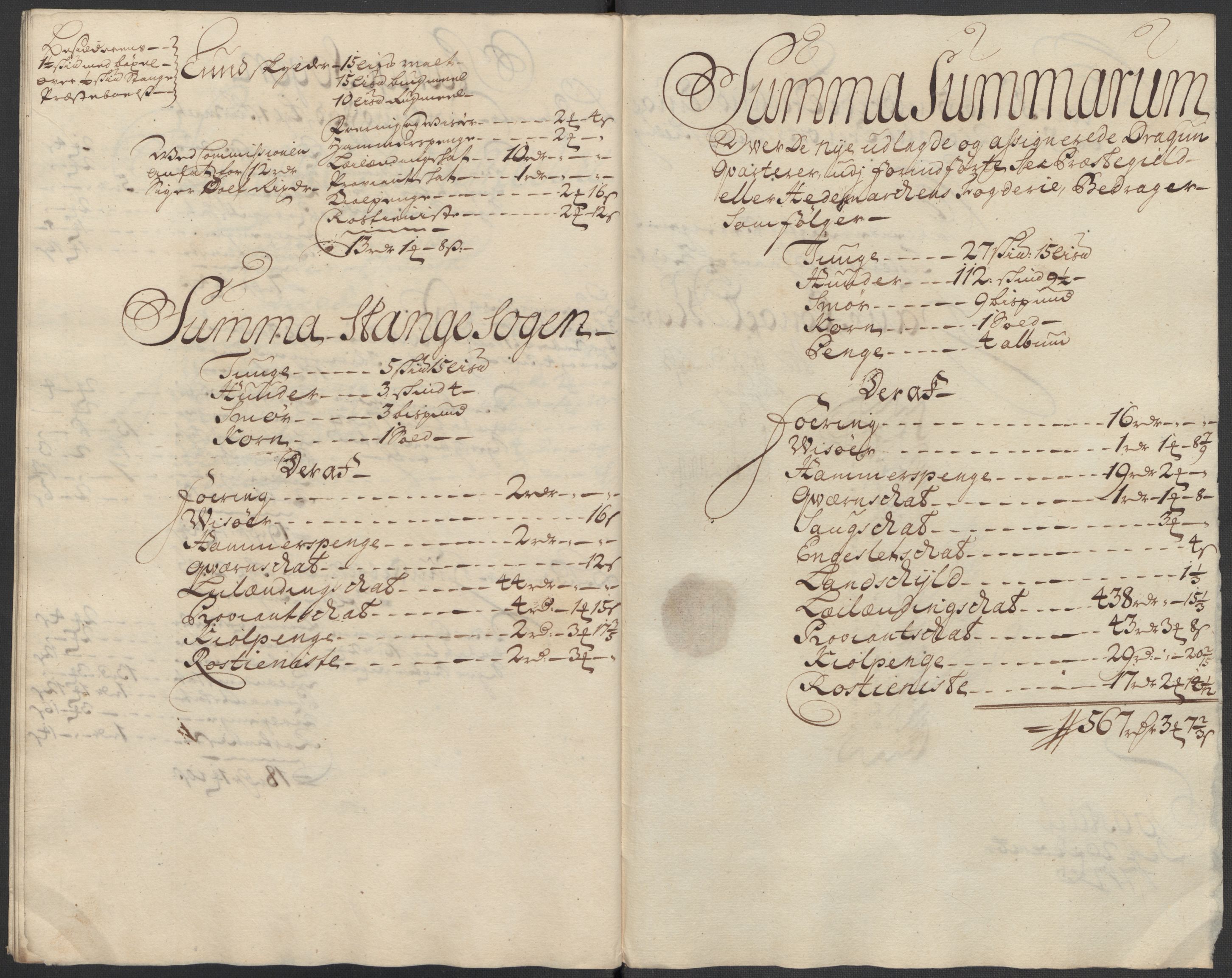 Rentekammeret inntil 1814, Reviderte regnskaper, Fogderegnskap, AV/RA-EA-4092/R16/L1056: Fogderegnskap Hedmark, 1717, p. 307