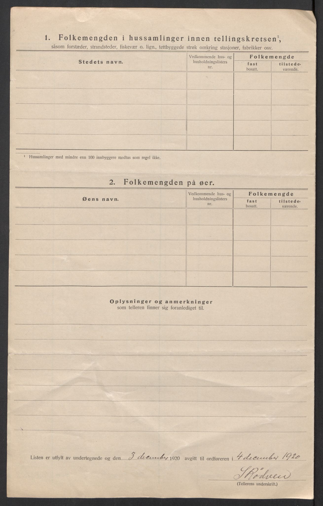 SAT, 1920 census for Grytten, 1920, p. 11