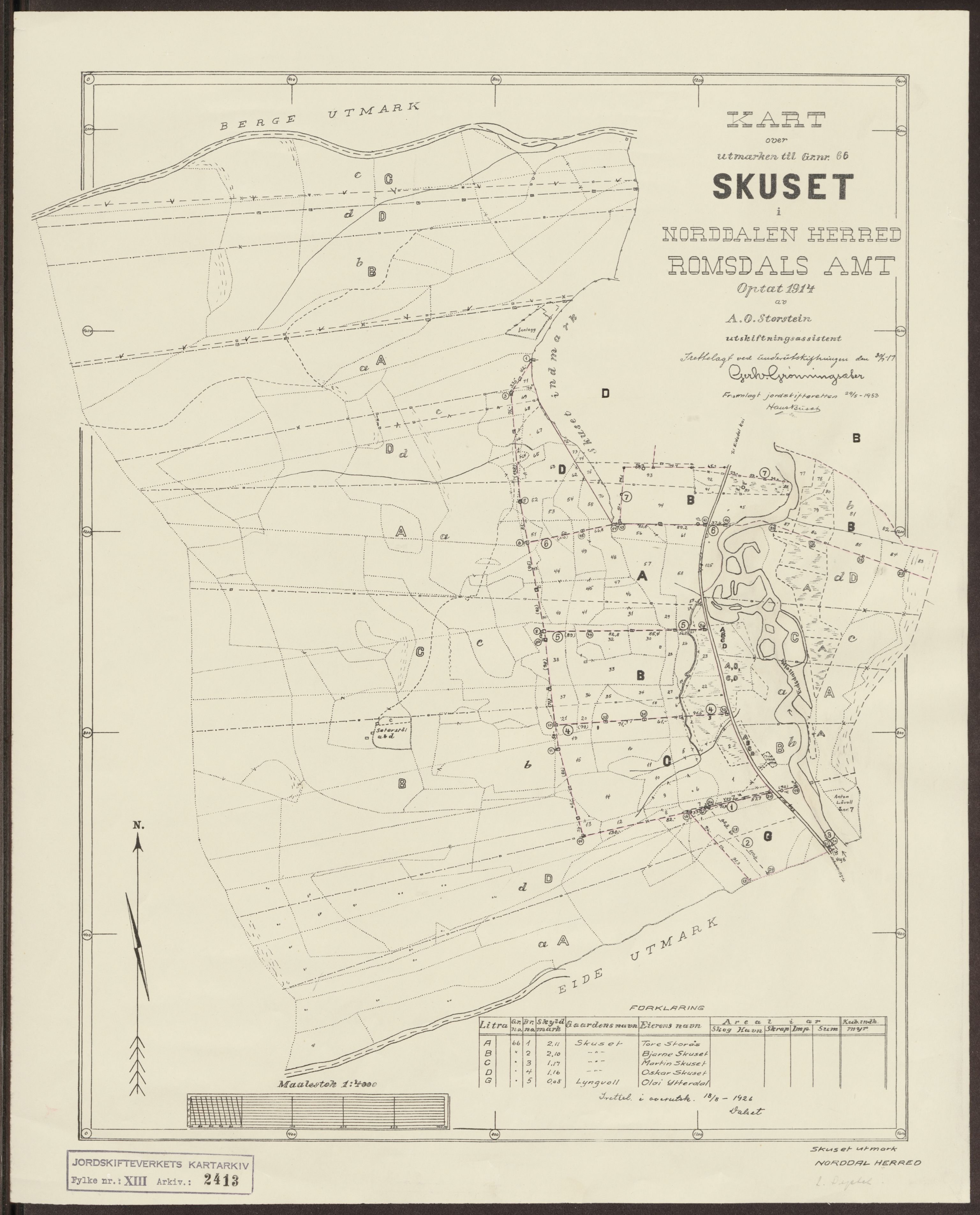 Jordskifteverkets kartarkiv, AV/RA-S-3929/T, 1859-1988, p. 3008