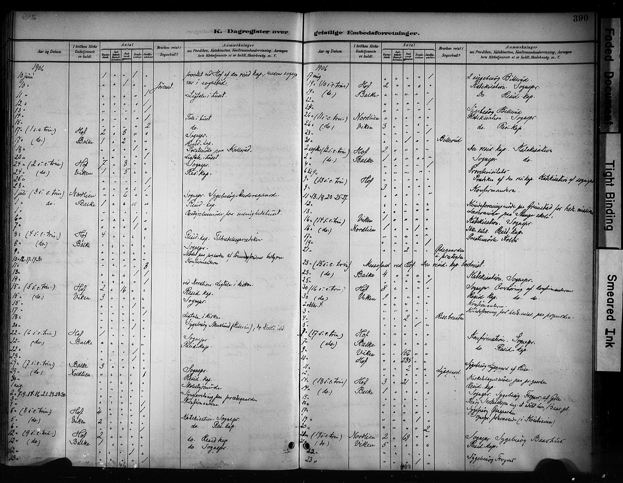 Østre Toten prestekontor, SAH/PREST-104/H/Ha/Haa/L0008: Parish register (official) no. 8, 1897-1909, p. 390