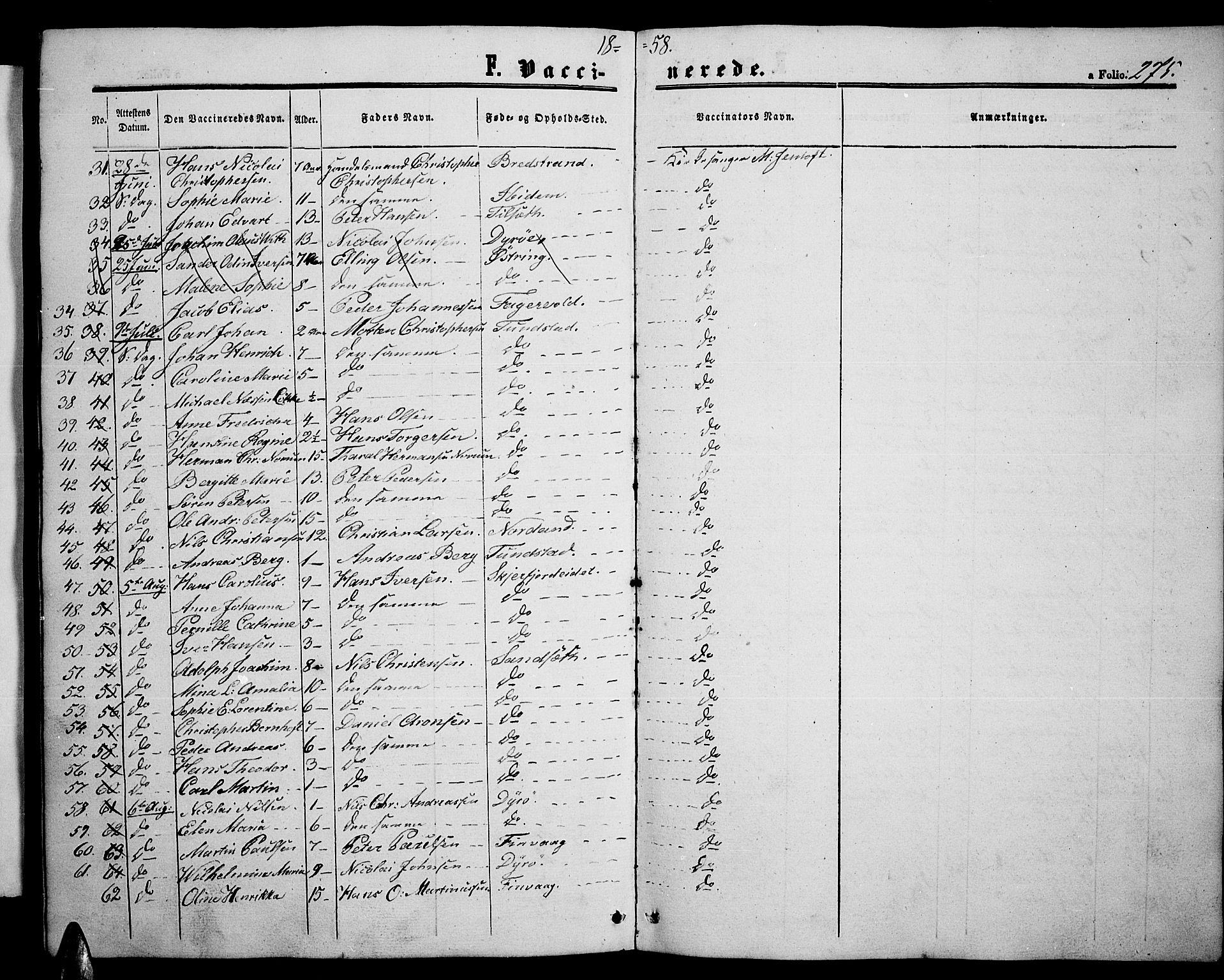 Ministerialprotokoller, klokkerbøker og fødselsregistre - Nordland, AV/SAT-A-1459/893/L1347: Parish register (copy) no. 893C02, 1858-1866, p. 275