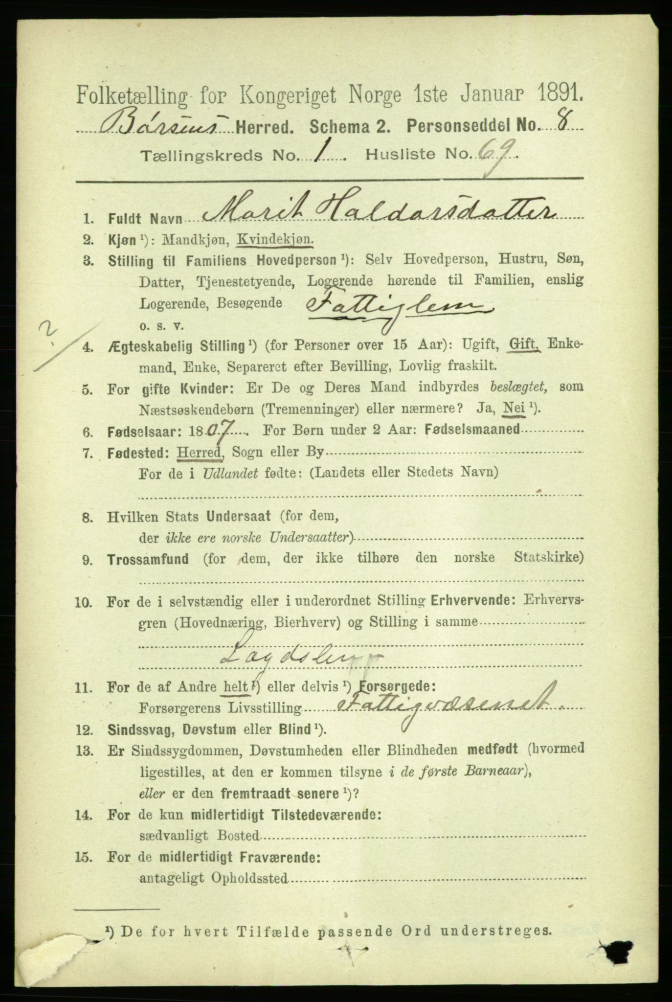 RA, 1891 census for 1658 Børsa, 1891, p. 452