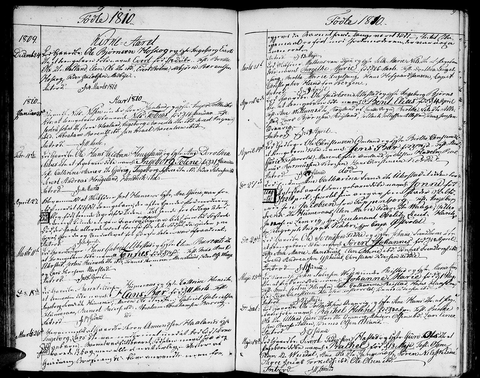 Flekkefjord sokneprestkontor, SAK/1111-0012/F/Fa/Fab/L0002: Parish register (official) no. A 2, 1781-1832, p. 90-91