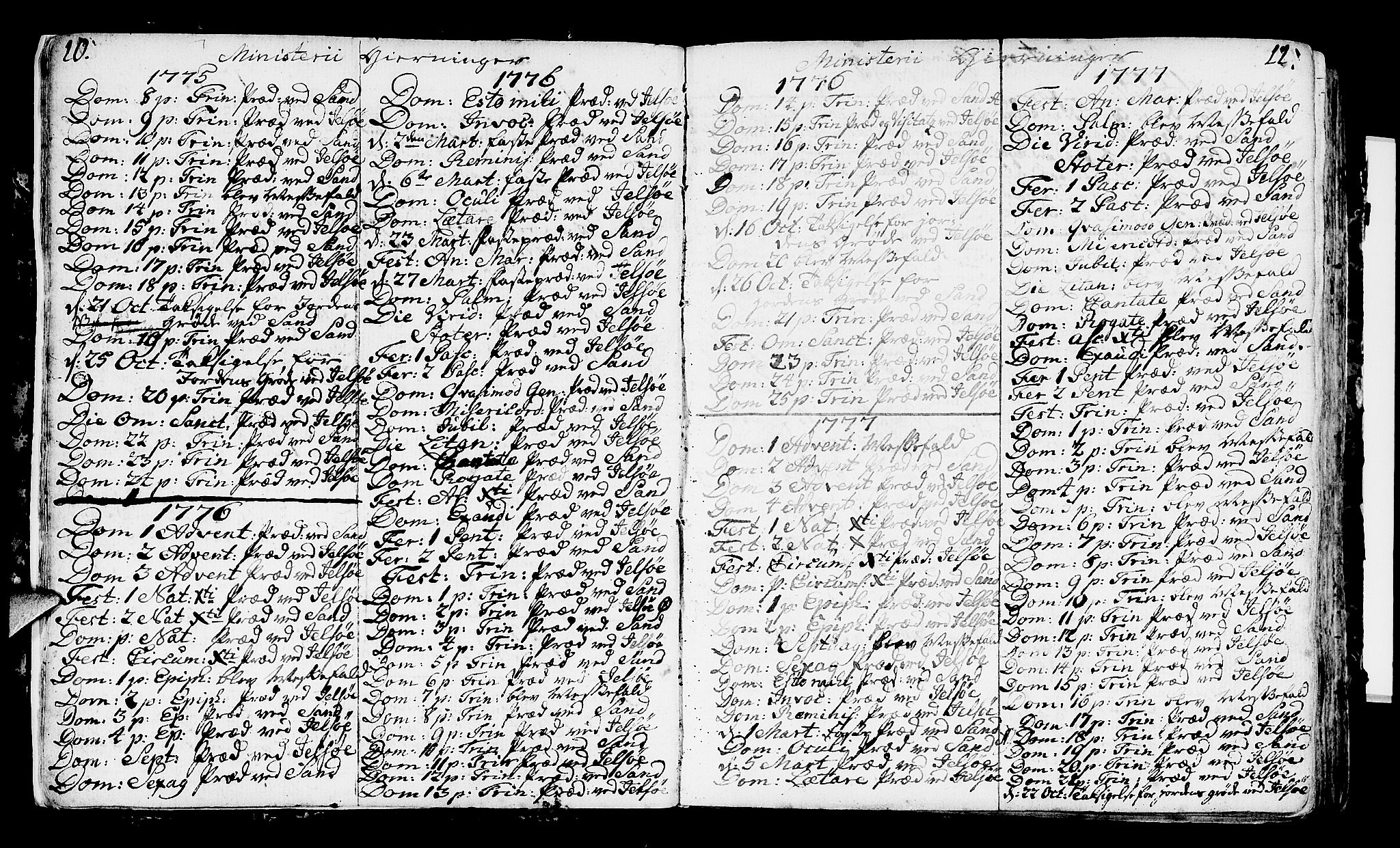 Jelsa sokneprestkontor, SAST/A-101842/01/IV: Parish register (official) no. A 3, 1768-1796, p. 10-11