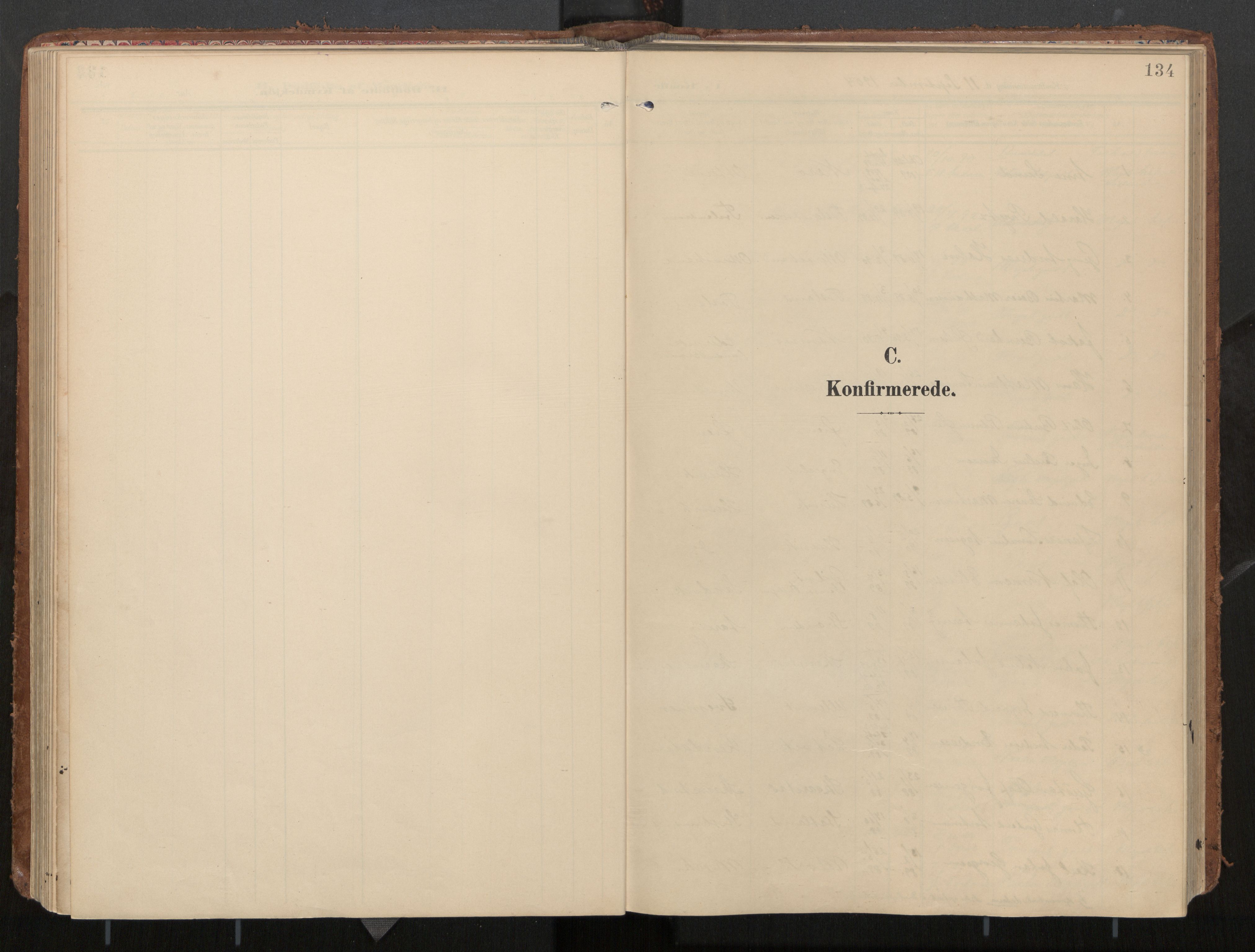 Ministerialprotokoller, klokkerbøker og fødselsregistre - Nord-Trøndelag, AV/SAT-A-1458/774/L0629: Parish register (official), 1904-1926, p. 134