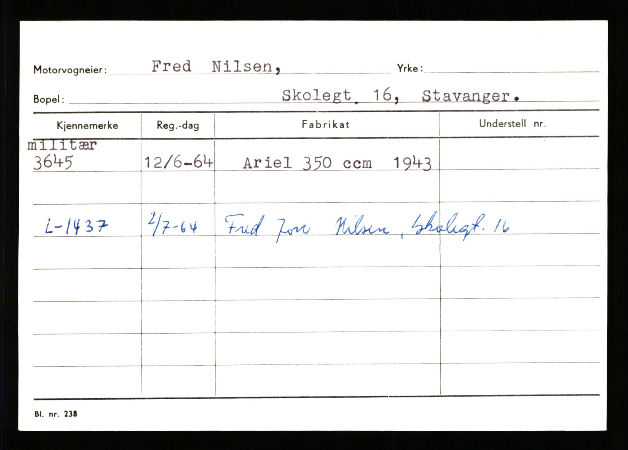 Stavanger trafikkstasjon, AV/SAST-A-101942/0/G/L0001: Registreringsnummer: 0 - 5782, 1930-1971, p. 2289