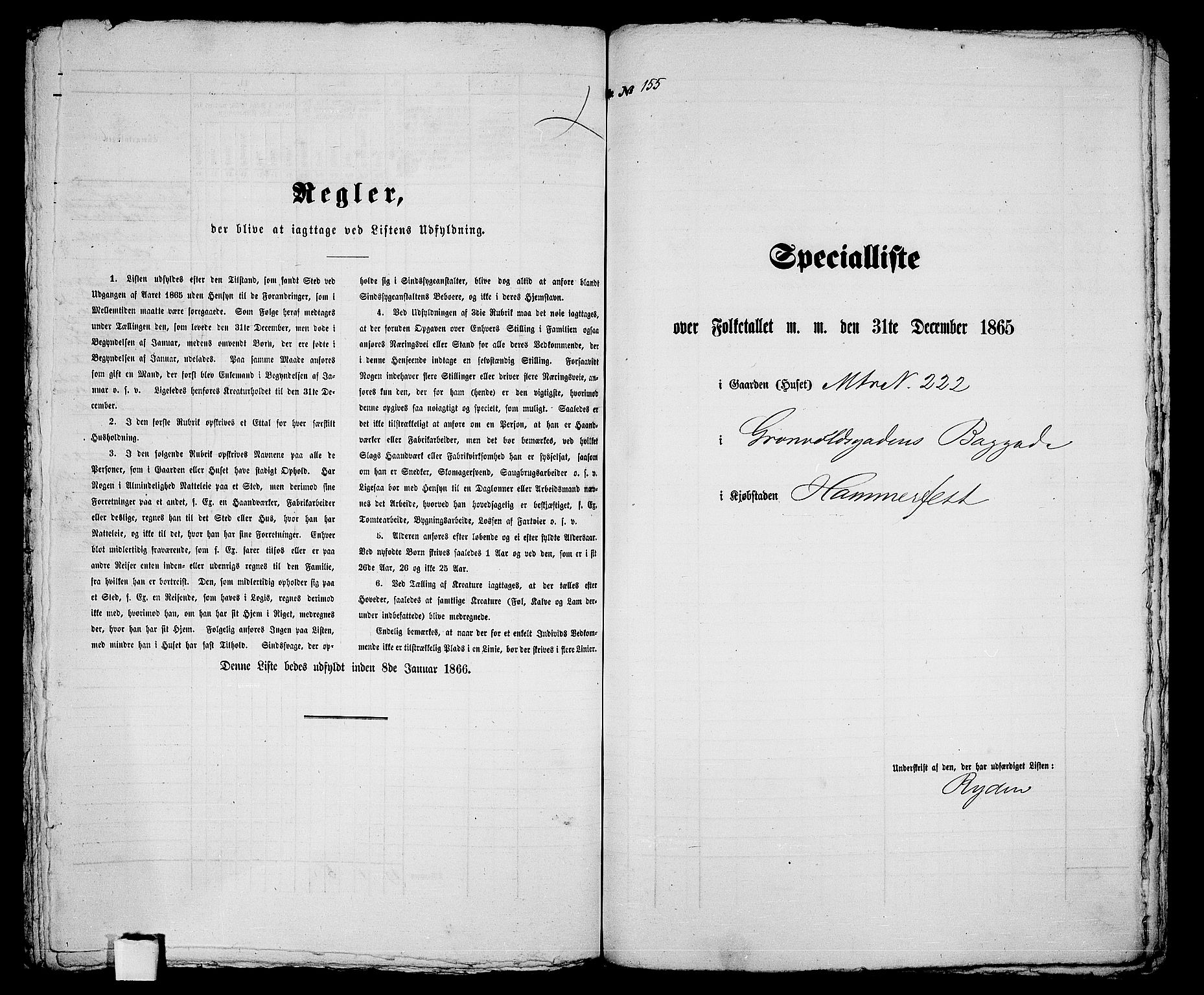 RA, 1865 census for Hammerfest/Hammerfest, 1865, p. 318