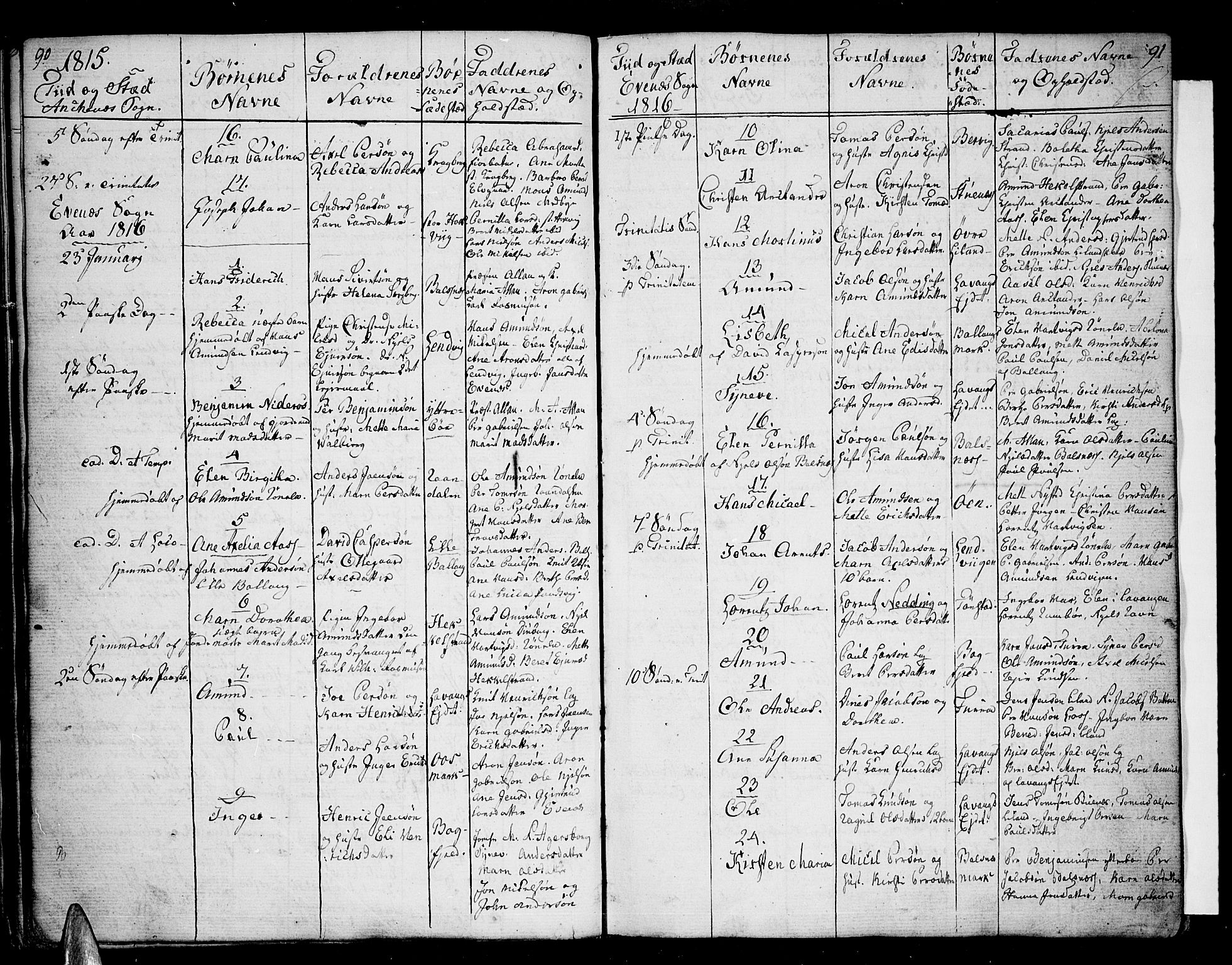 Ministerialprotokoller, klokkerbøker og fødselsregistre - Nordland, SAT/A-1459/863/L0893: Parish register (official) no. 863A05, 1794-1821, p. 90-91