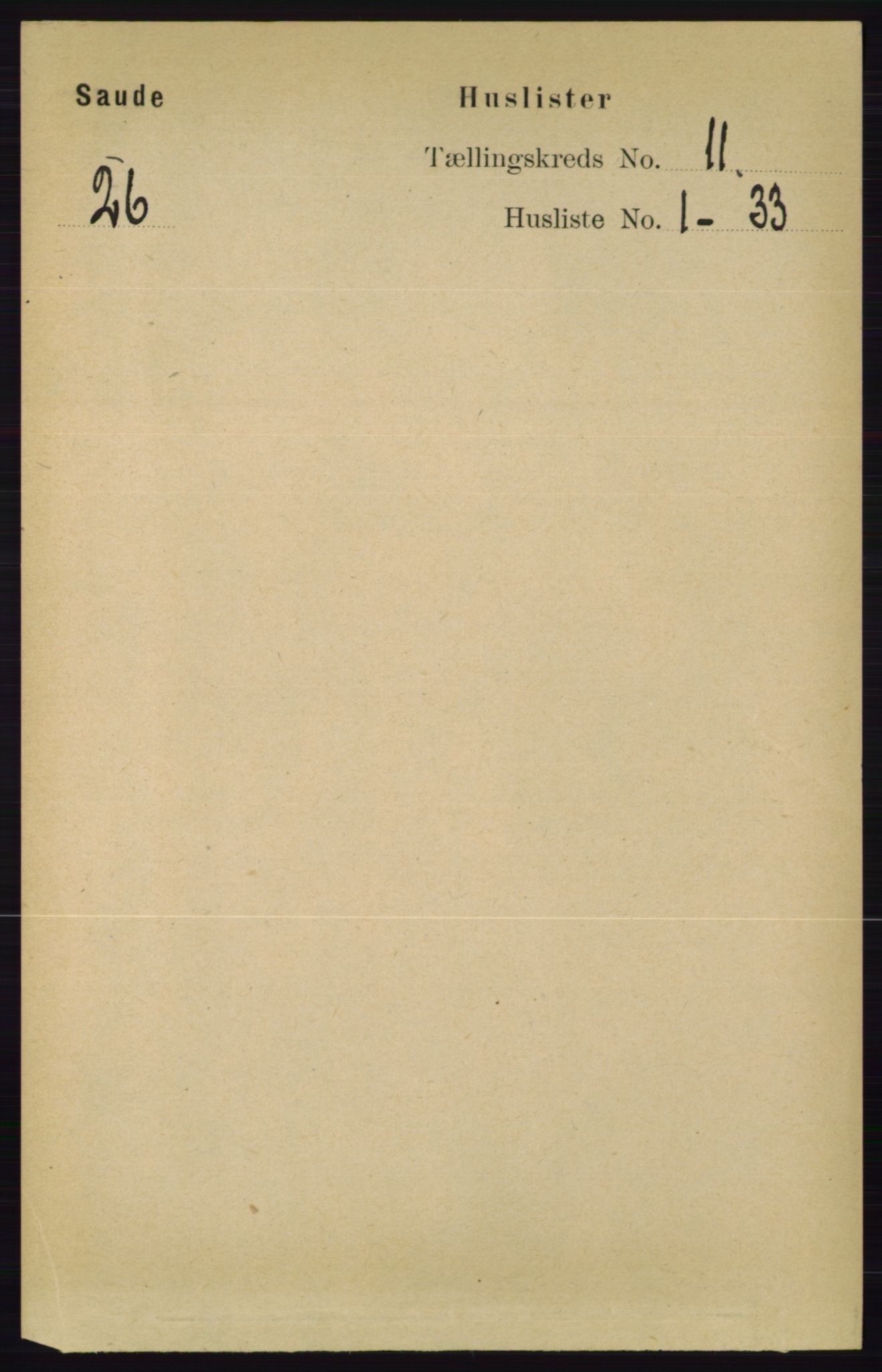 RA, 1891 census for 0822 Sauherad, 1891, p. 3340