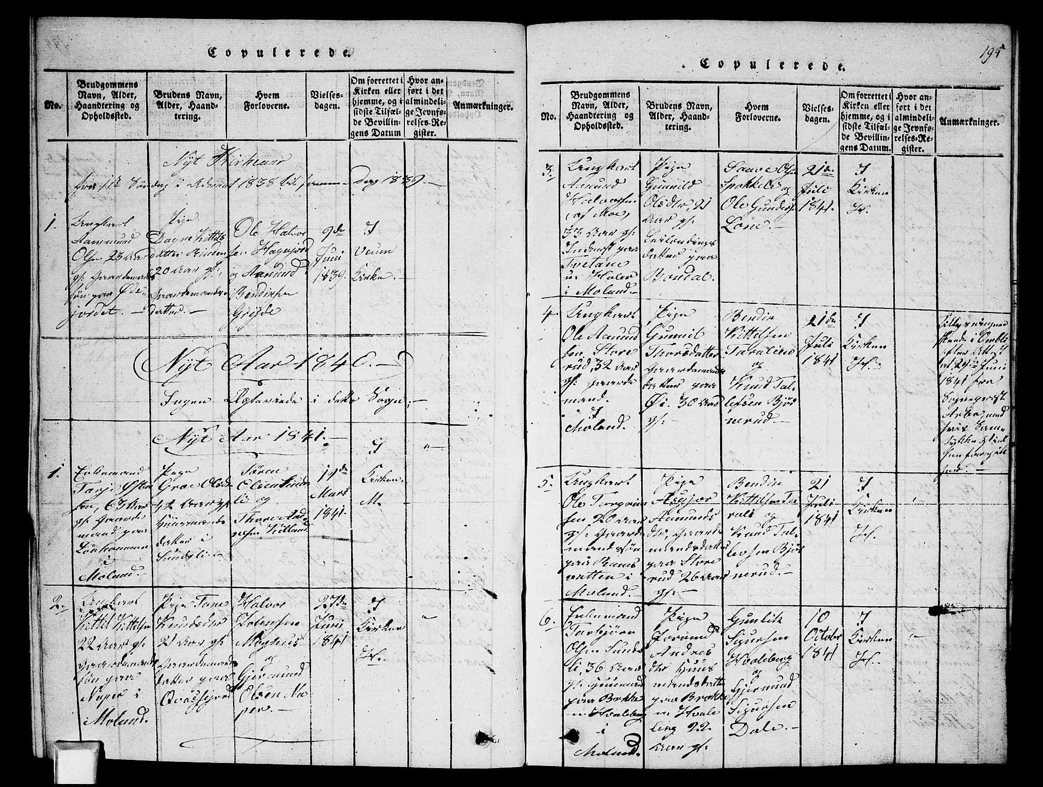 Fyresdal kirkebøker, SAKO/A-263/G/Ga/L0002: Parish register (copy) no. I 2, 1815-1857, p. 195
