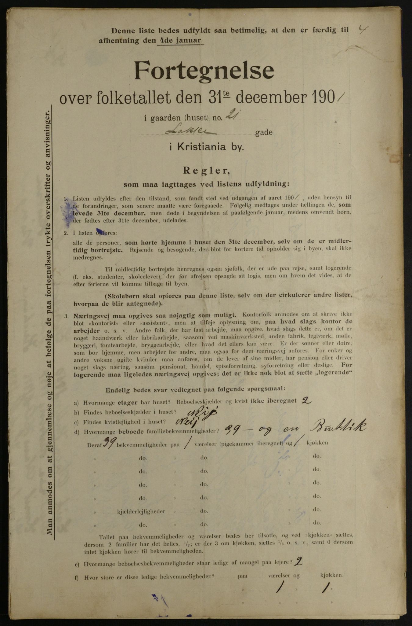 OBA, Municipal Census 1901 for Kristiania, 1901, p. 8556