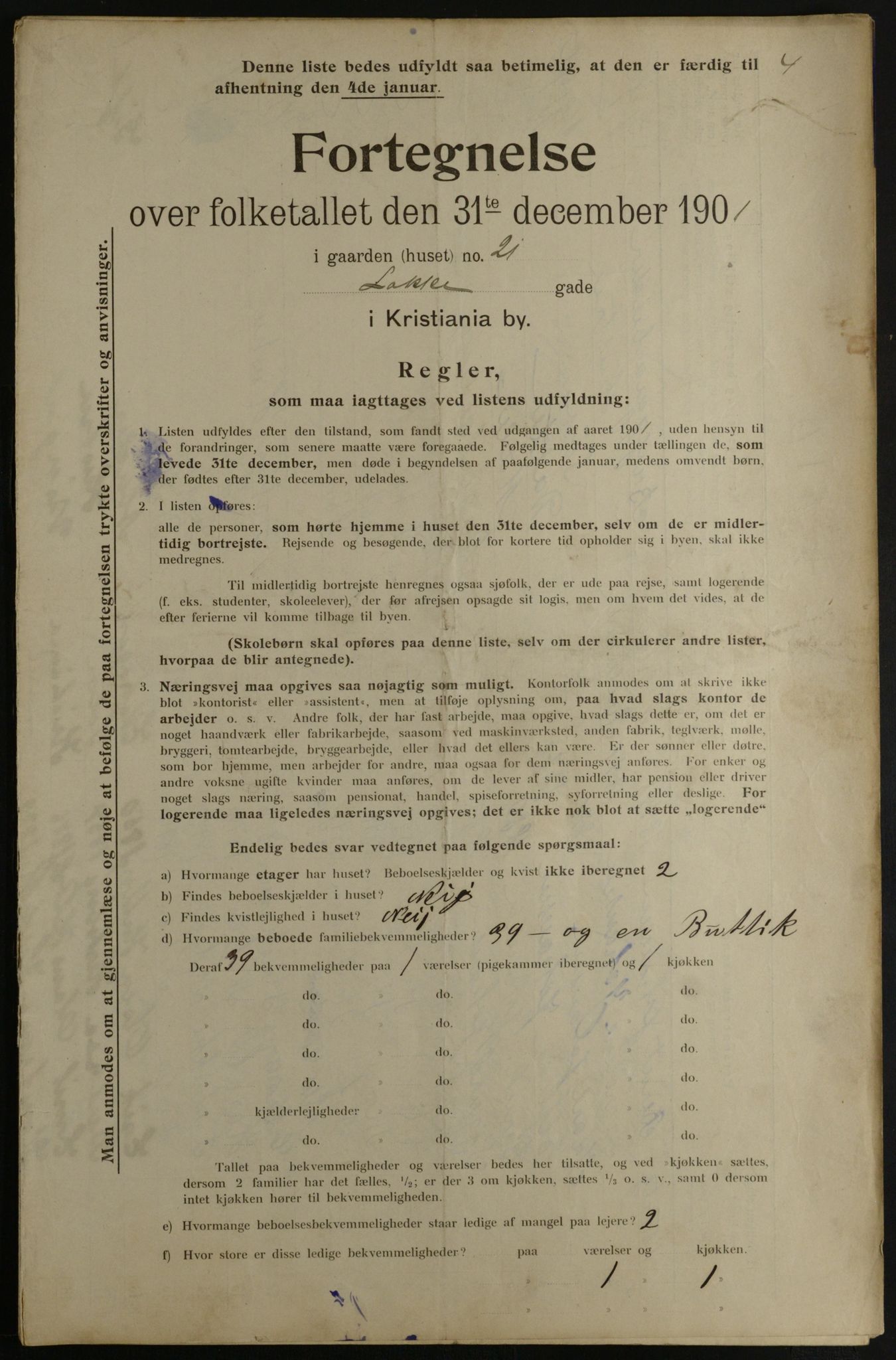OBA, Municipal Census 1901 for Kristiania, 1901, p. 8556