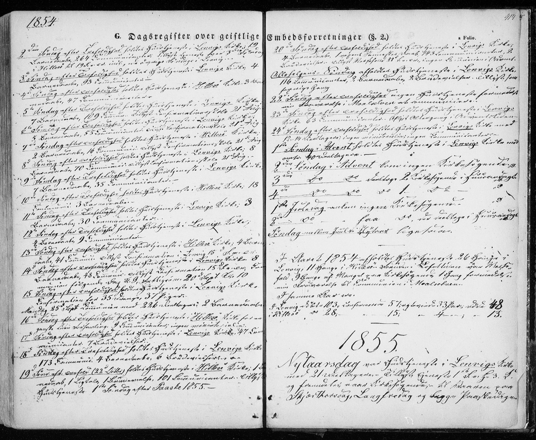 Lenvik sokneprestembete, SATØ/S-1310/H/Ha/Haa/L0006kirke: Parish register (official) no. 6, 1845-1854, p. 414