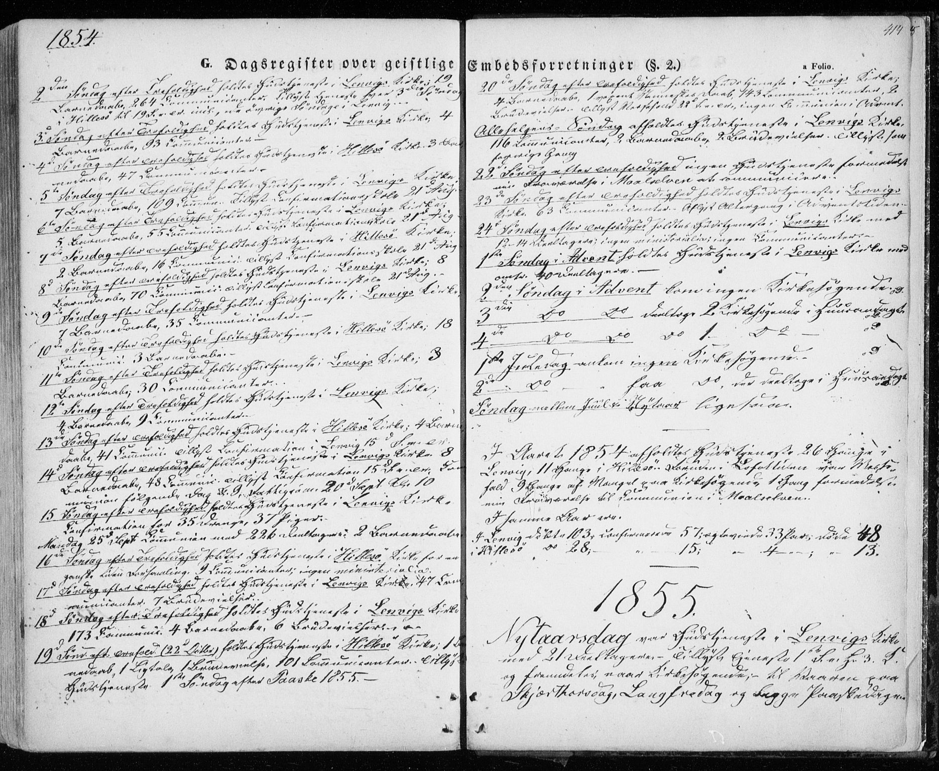 Lenvik sokneprestembete, AV/SATØ-S-1310/H/Ha/Haa/L0006kirke: Parish register (official) no. 6, 1845-1854, p. 414