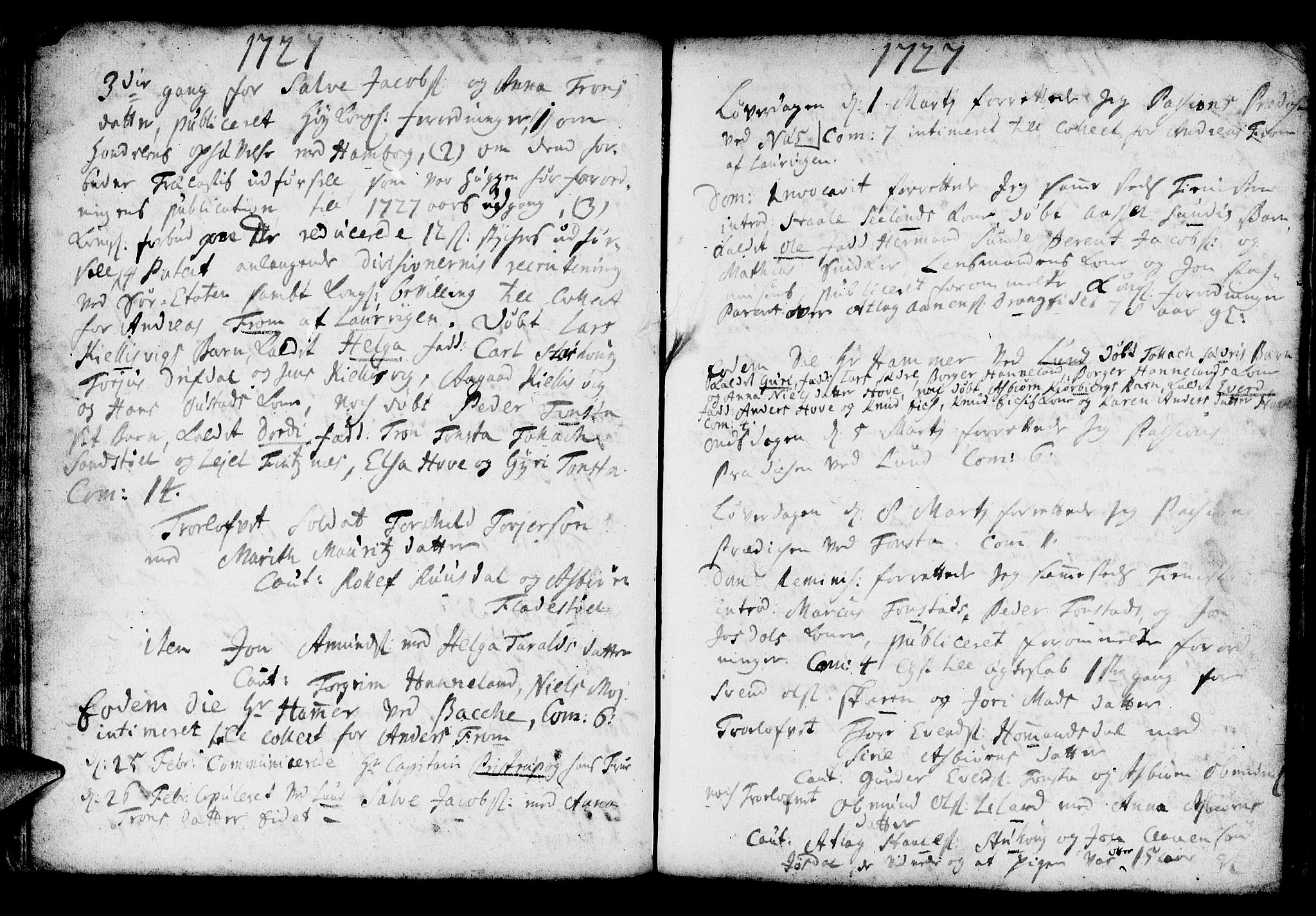 Lund sokneprestkontor, AV/SAST-A-101809/S06/L0001: Parish register (official) no. A 1, 1724-1737