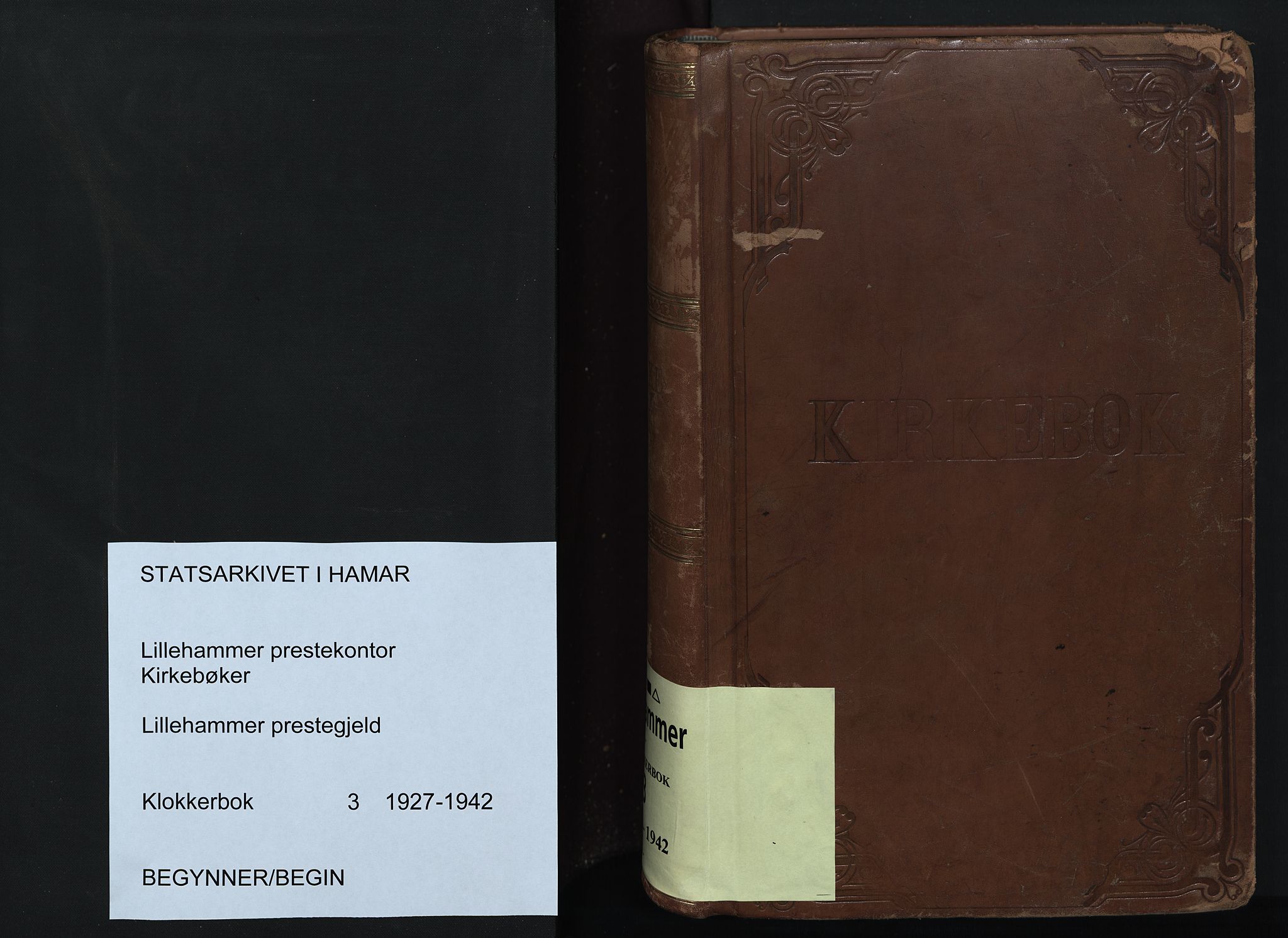 Lillehammer prestekontor, SAH/PREST-088/H/Ha/Hab/L0003: Parish register (copy) no. 3, 1927-1943