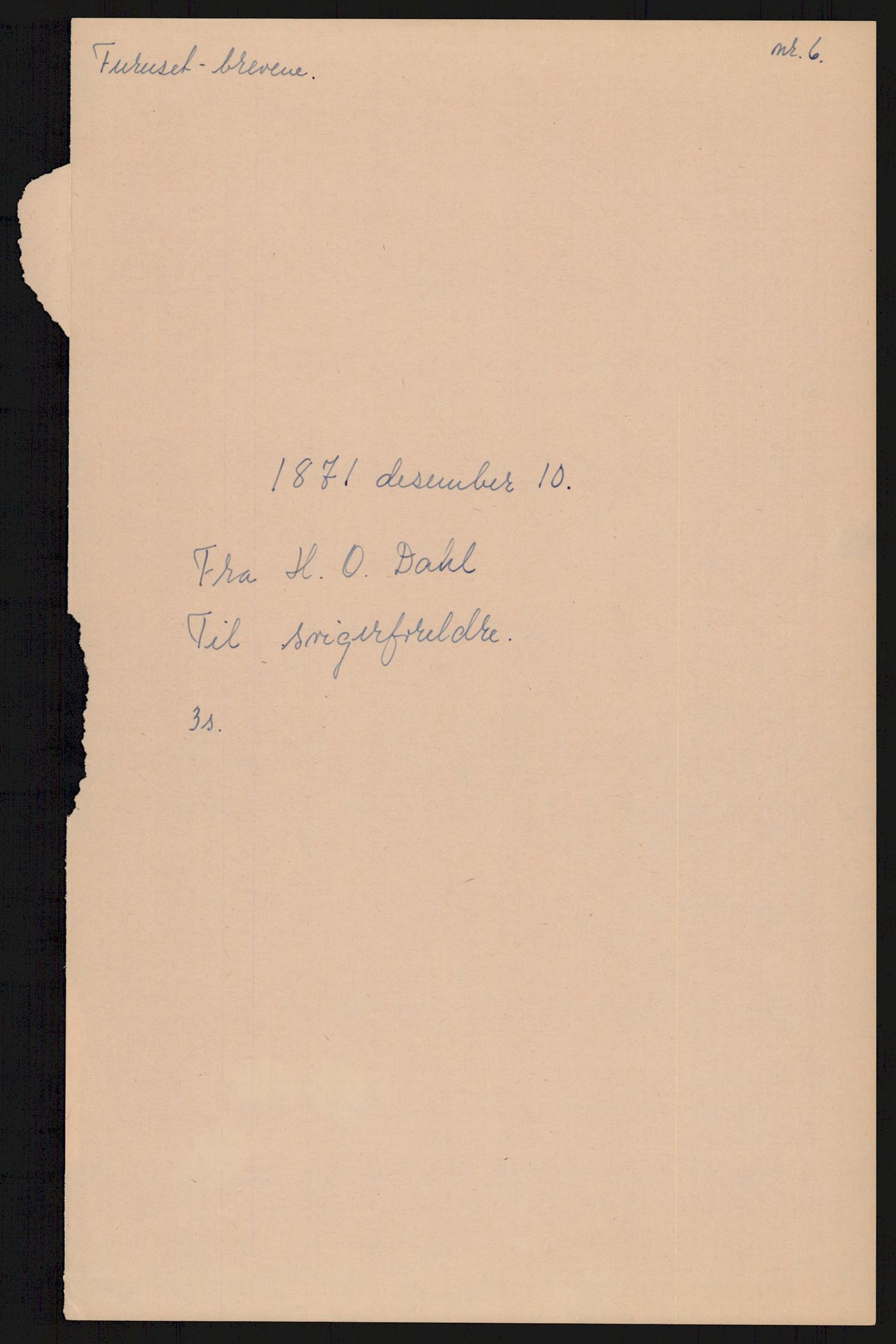 Samlinger til kildeutgivelse, Amerikabrevene, AV/RA-EA-4057/F/L0007: Innlån fra Hedmark: Berg - Furusetbrevene, 1838-1914, p. 501