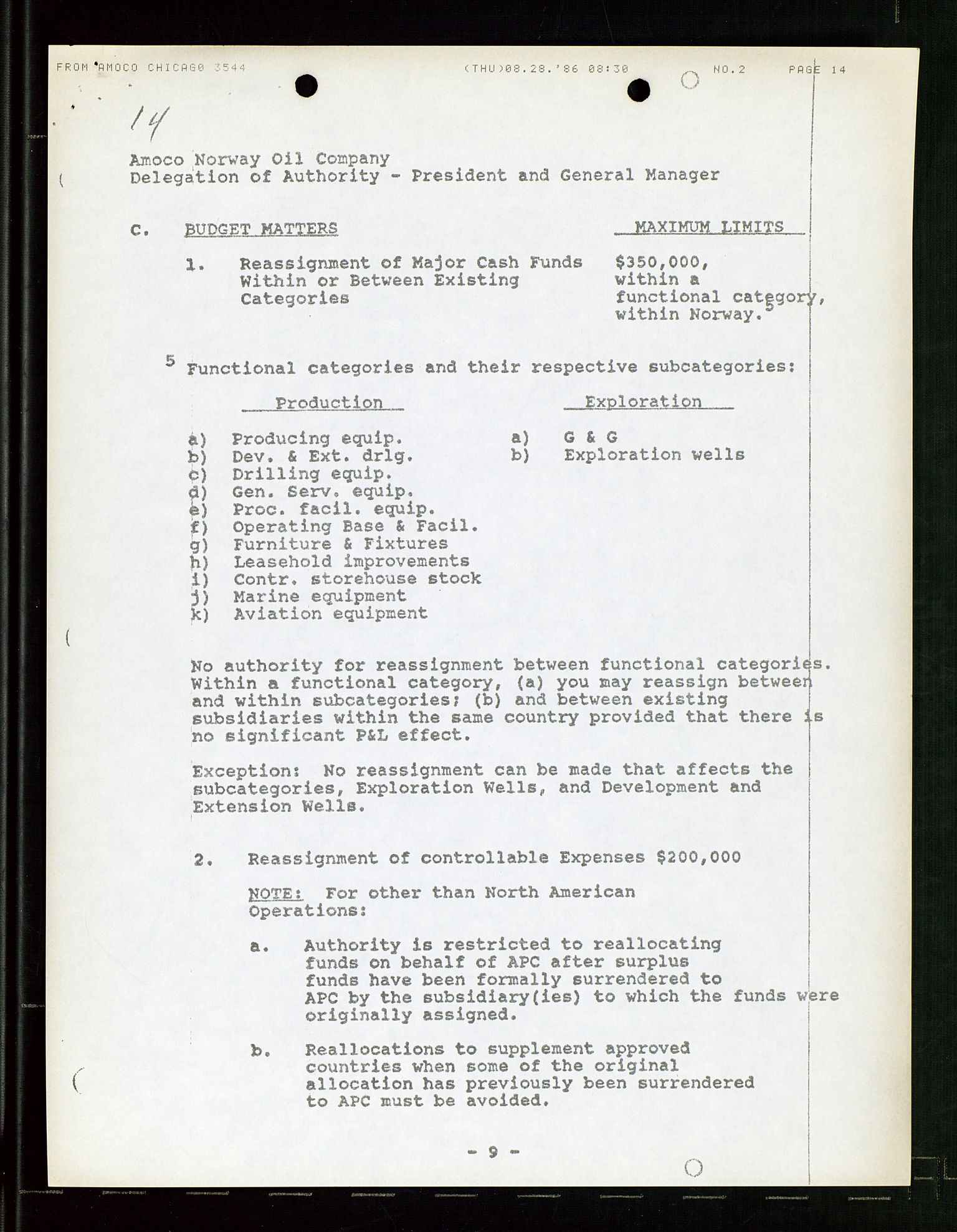 Pa 1740 - Amoco Norway Oil Company, AV/SAST-A-102405/22/A/Aa/L0001: Styreprotokoller og sakspapirer, 1965-1999, p. 78