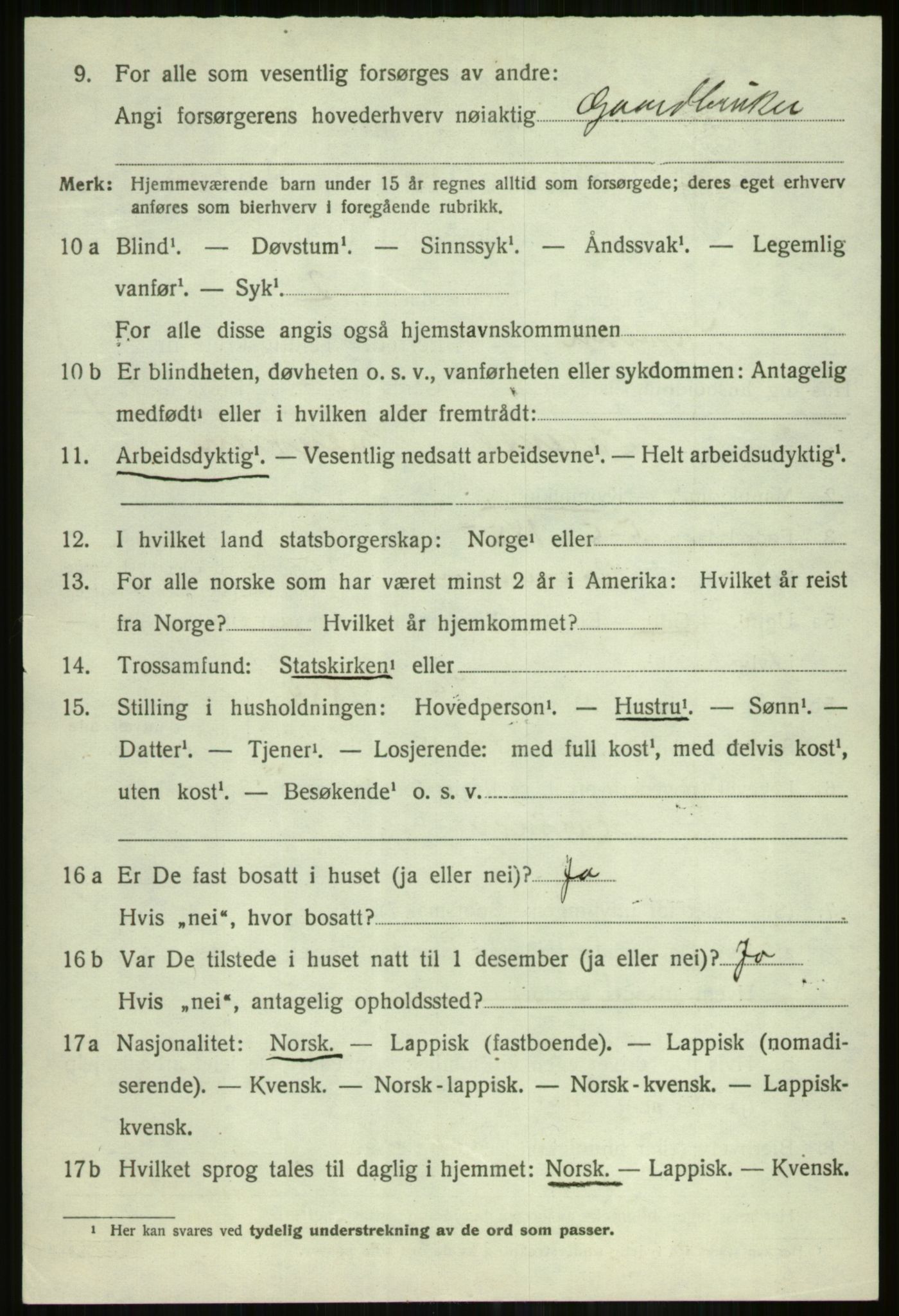 SATØ, 1920 census for Skjervøy, 1920, p. 2432