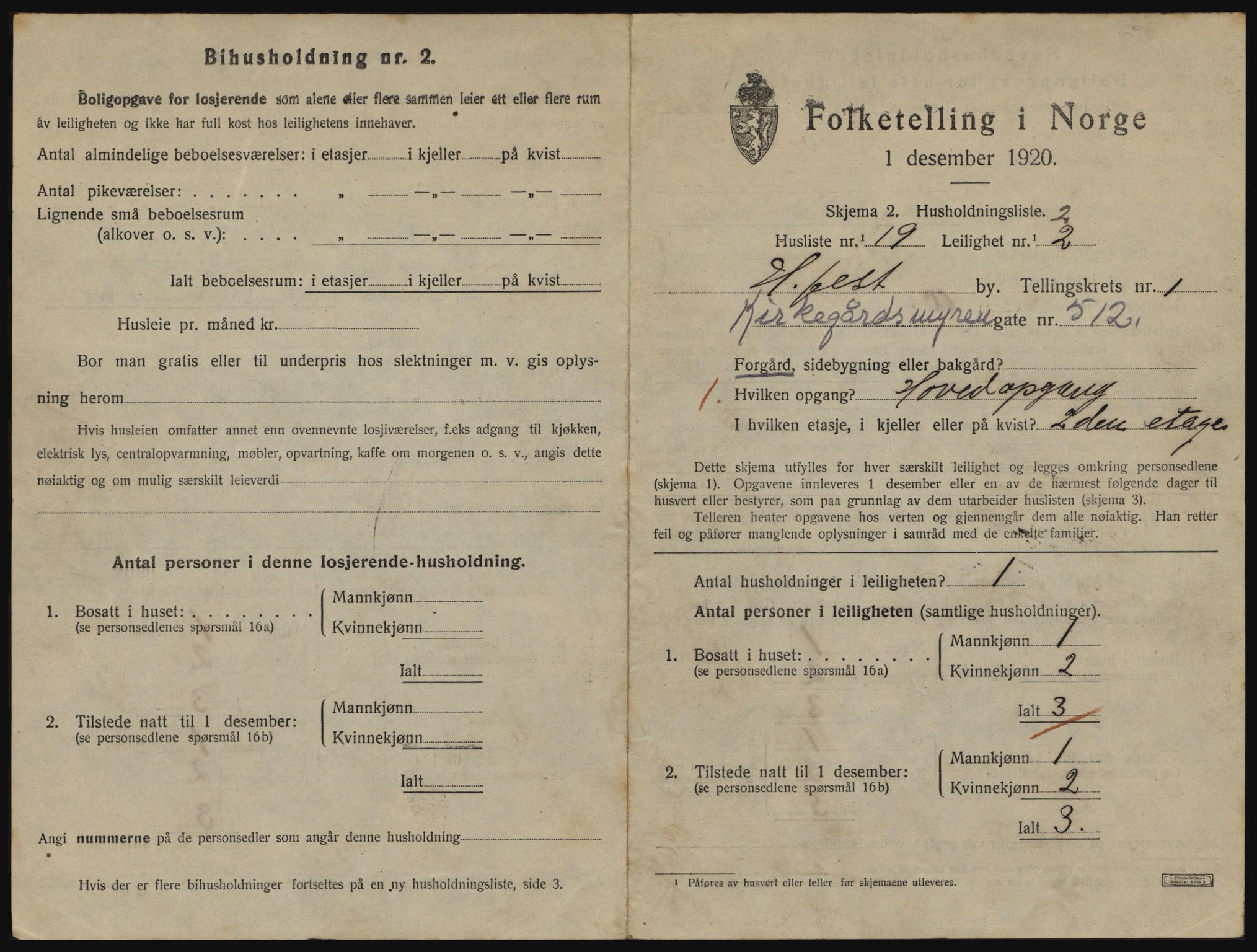 SATØ, 1920 census for Hammerfest, 1920, p. 1094