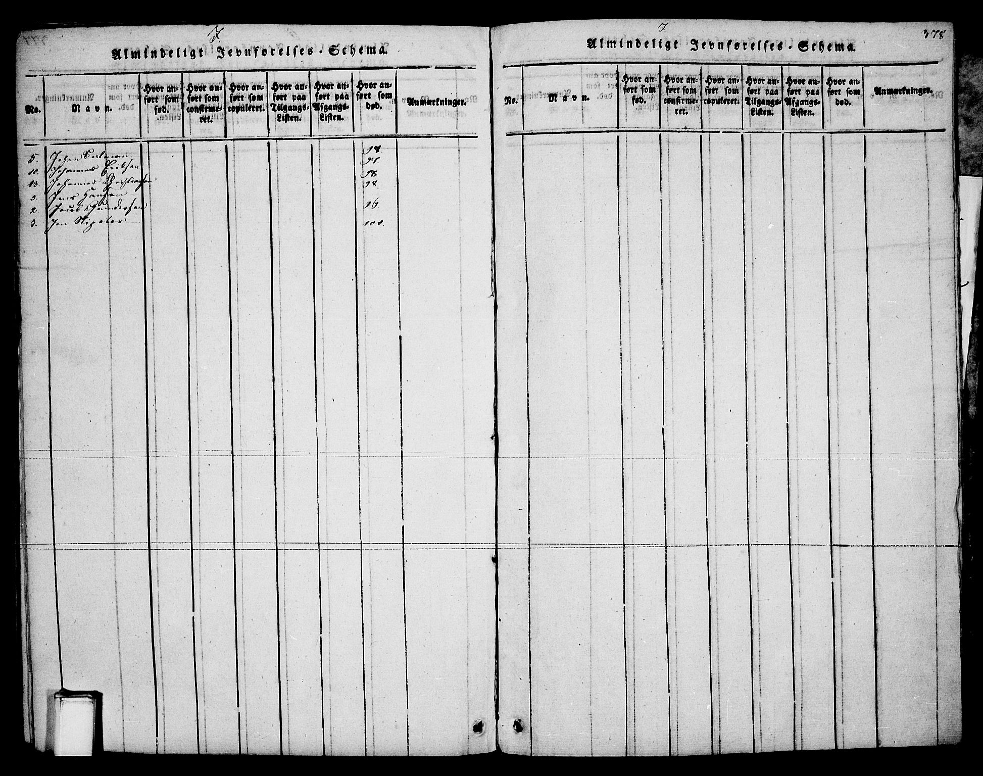 Brevik kirkebøker, SAKO/A-255/F/Fa/L0004: Parish register (official) no. 4, 1814-1846, p. 378