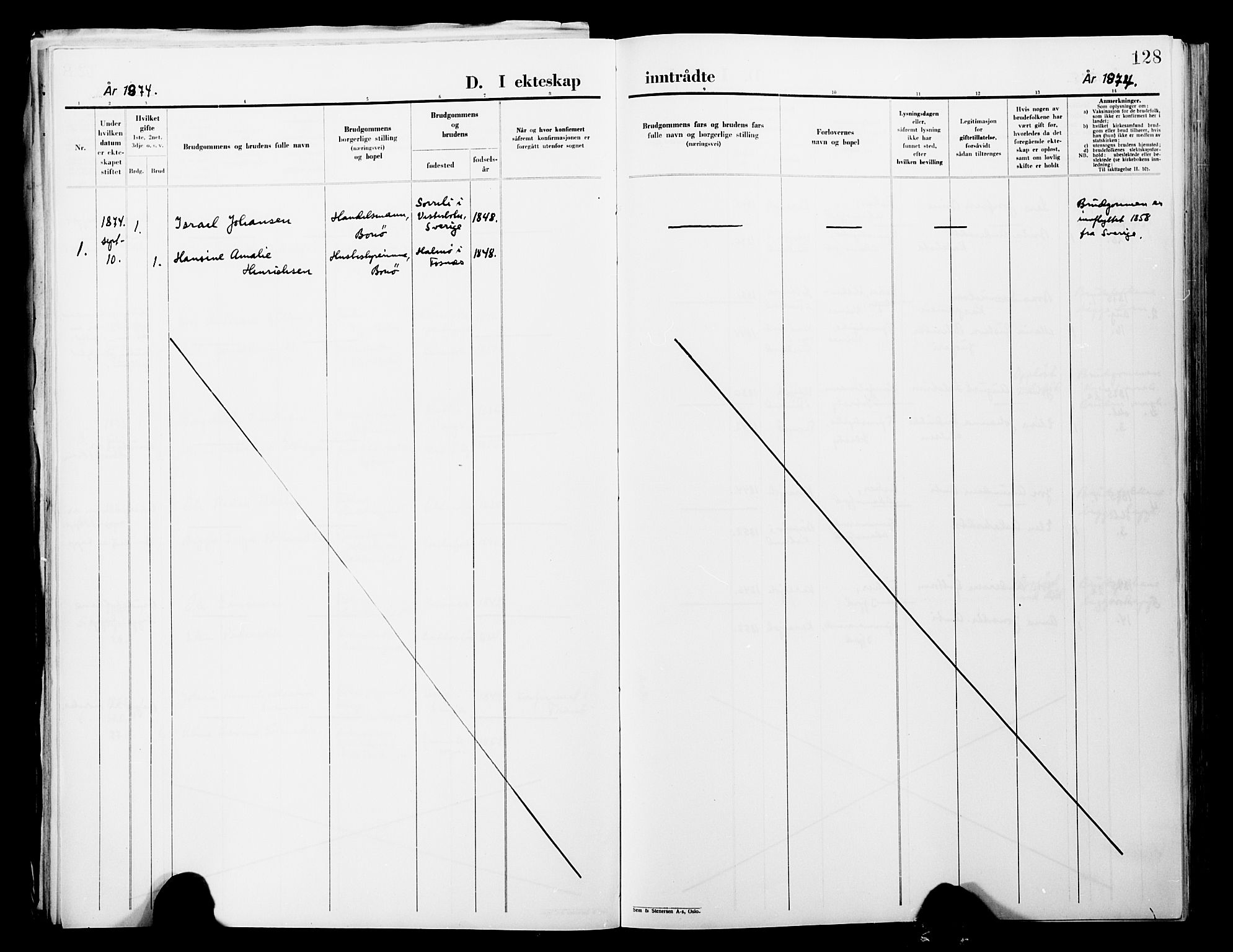 Lebesby sokneprestkontor, SATØ/S-1353/H/Ha/L0004kirke: Parish register (official) no. 4, 1870-1902, p. 128