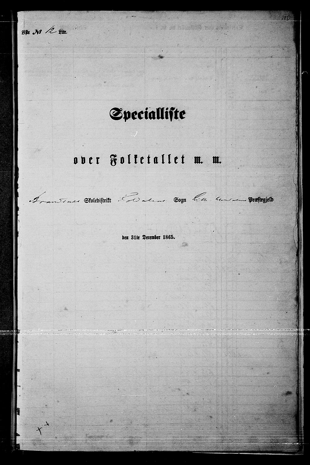RA, 1865 census for Lille Elvedalen, 1865, p. 150