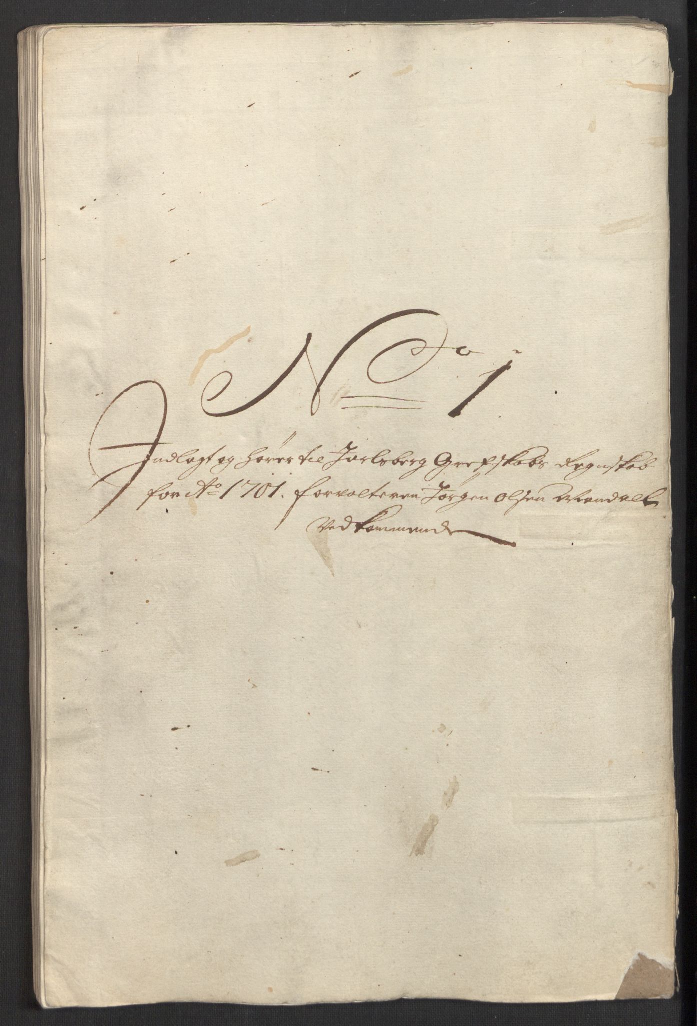 Rentekammeret inntil 1814, Reviderte regnskaper, Fogderegnskap, RA/EA-4092/R32/L1869: Fogderegnskap Jarlsberg grevskap, 1700-1701, p. 281