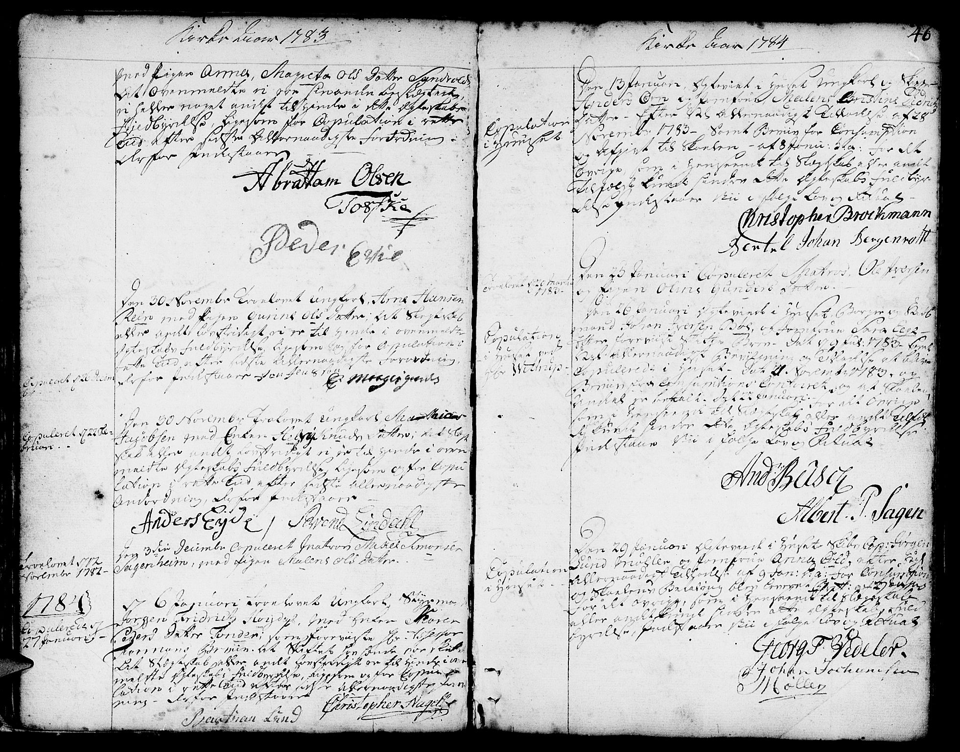 Nykirken Sokneprestembete, SAB/A-77101/H/Haa/L0008: Parish register (official) no. A 8, 1776-1814, p. 46
