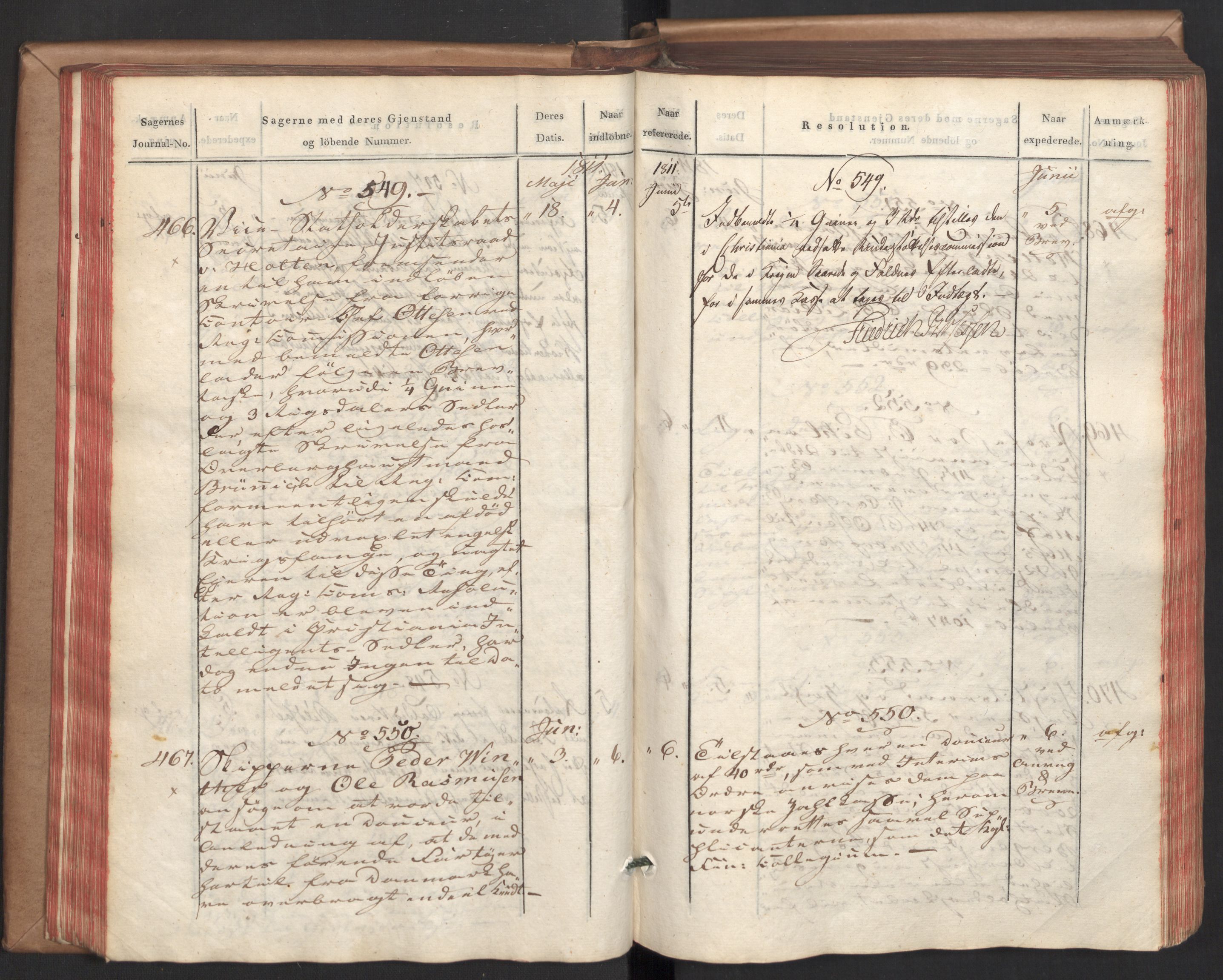 Stattholderembetet 1810-1814, 2. kontor (Kontor B), AV/RA-EA-5432/Ab/L0002: Referatprotokoll,  j.nr. 291-1001,  l.nr. 348-1179, 1811, p. 71