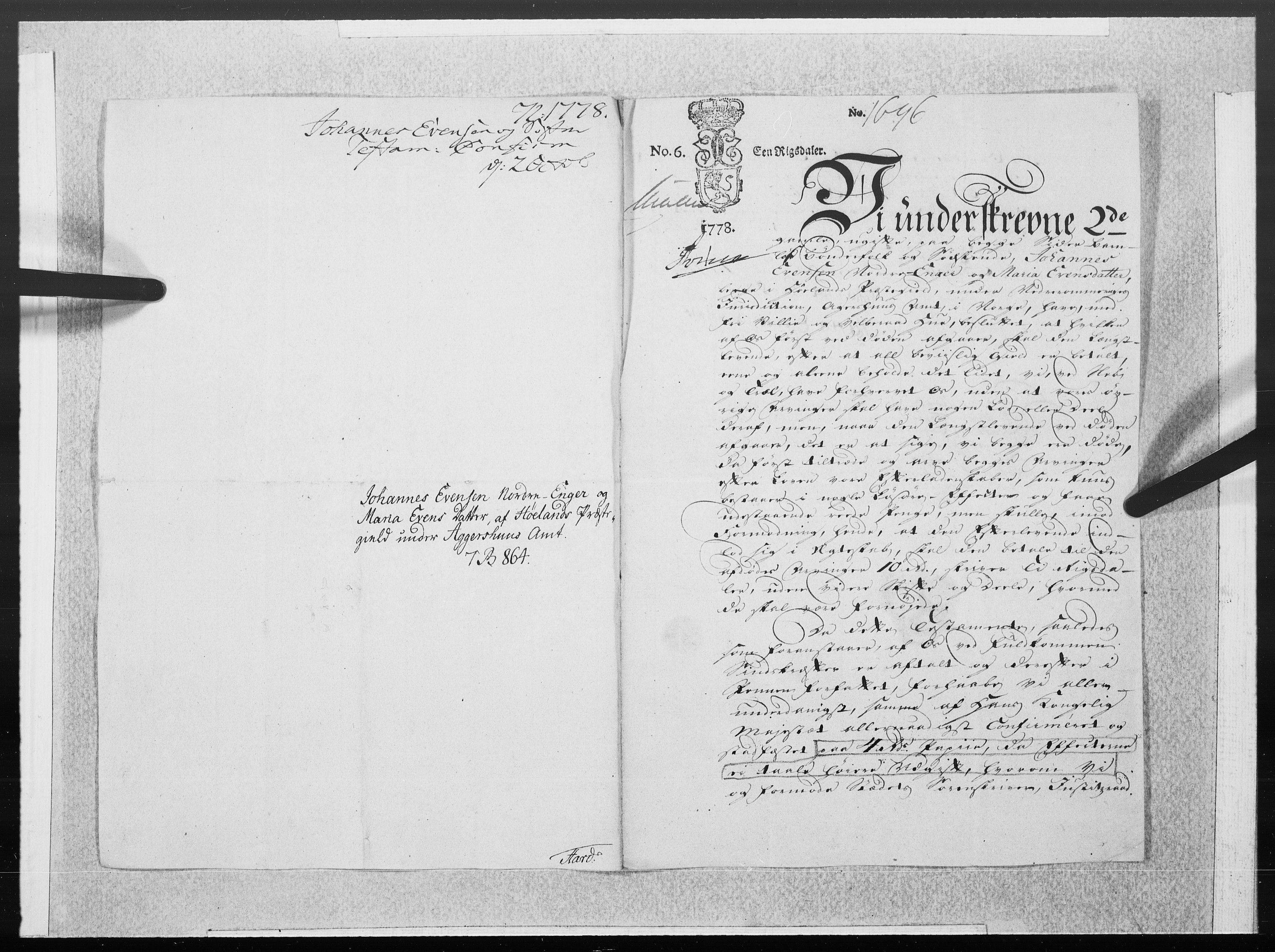 Danske Kanselli 1572-1799, RA/EA-3023/F/Fc/Fcc/Fcca/L0229: Norske innlegg 1572-1799, 1778, p. 155