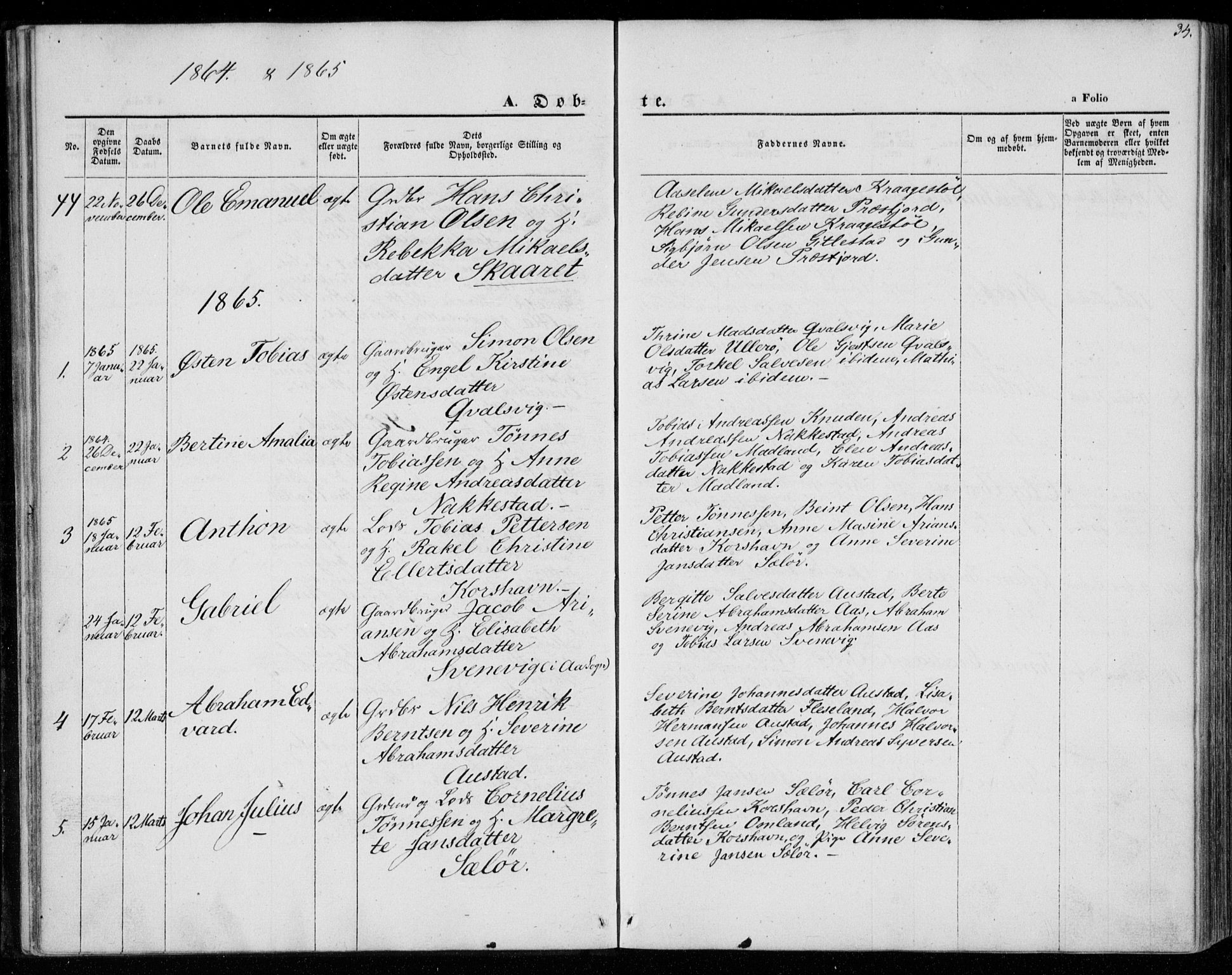 Lyngdal sokneprestkontor, AV/SAK-1111-0029/F/Fa/Faa/L0002: Parish register (official) no. A 2, 1858-1870, p. 34