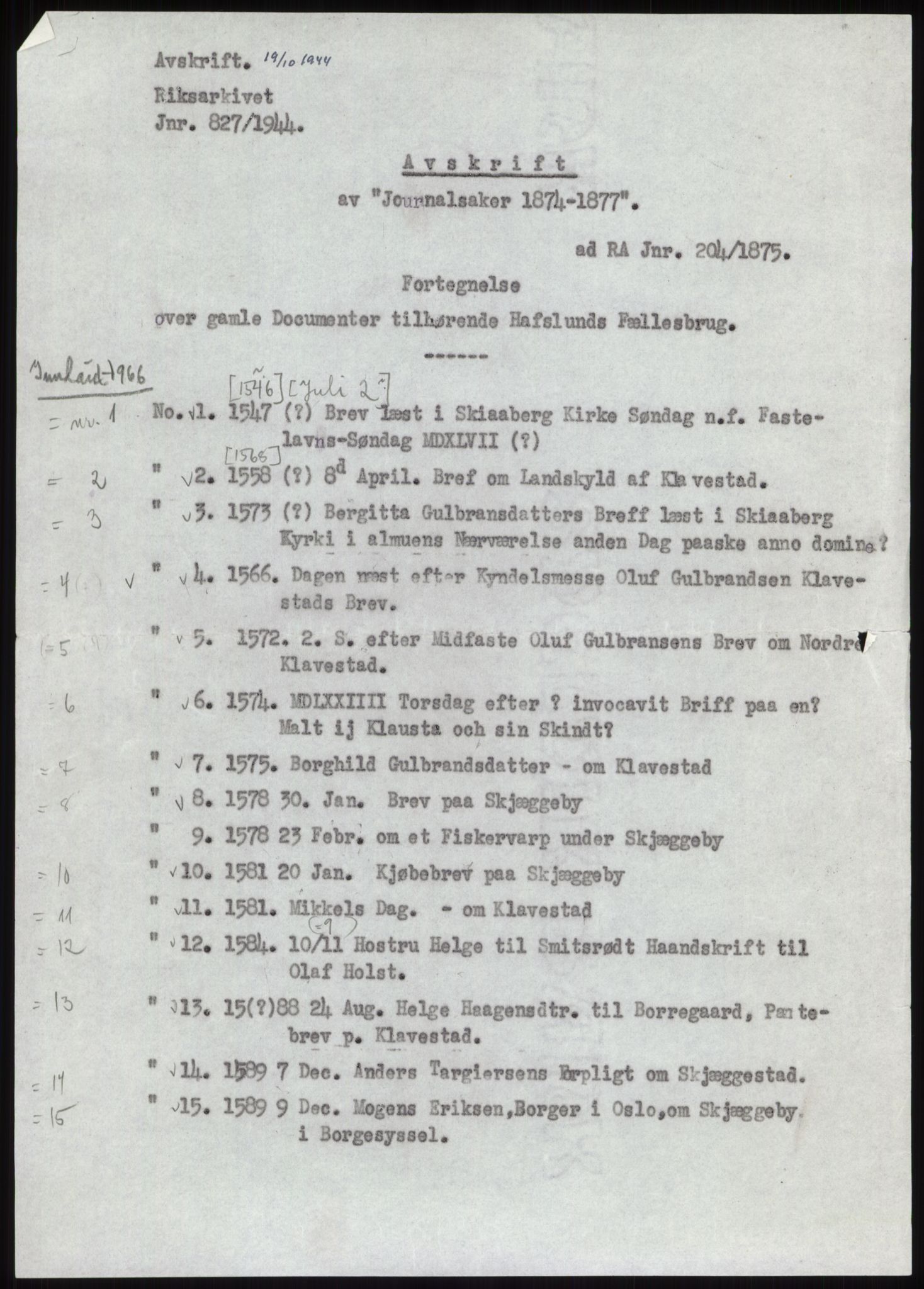 Samlinger til kildeutgivelse, Diplomavskriftsamlingen, RA/EA-4053/H/Ha, p. 297