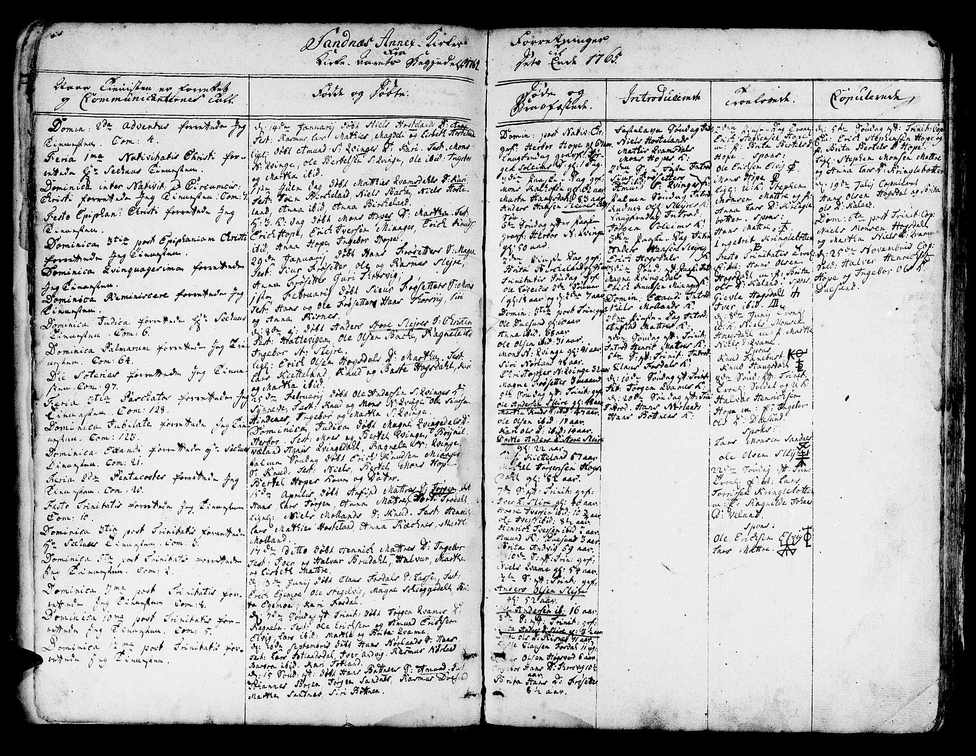 Lindås Sokneprestembete, AV/SAB-A-76701/H/Haa/Haaa/L0004: Parish register (official) no. A 4, 1764-1791, p. 3