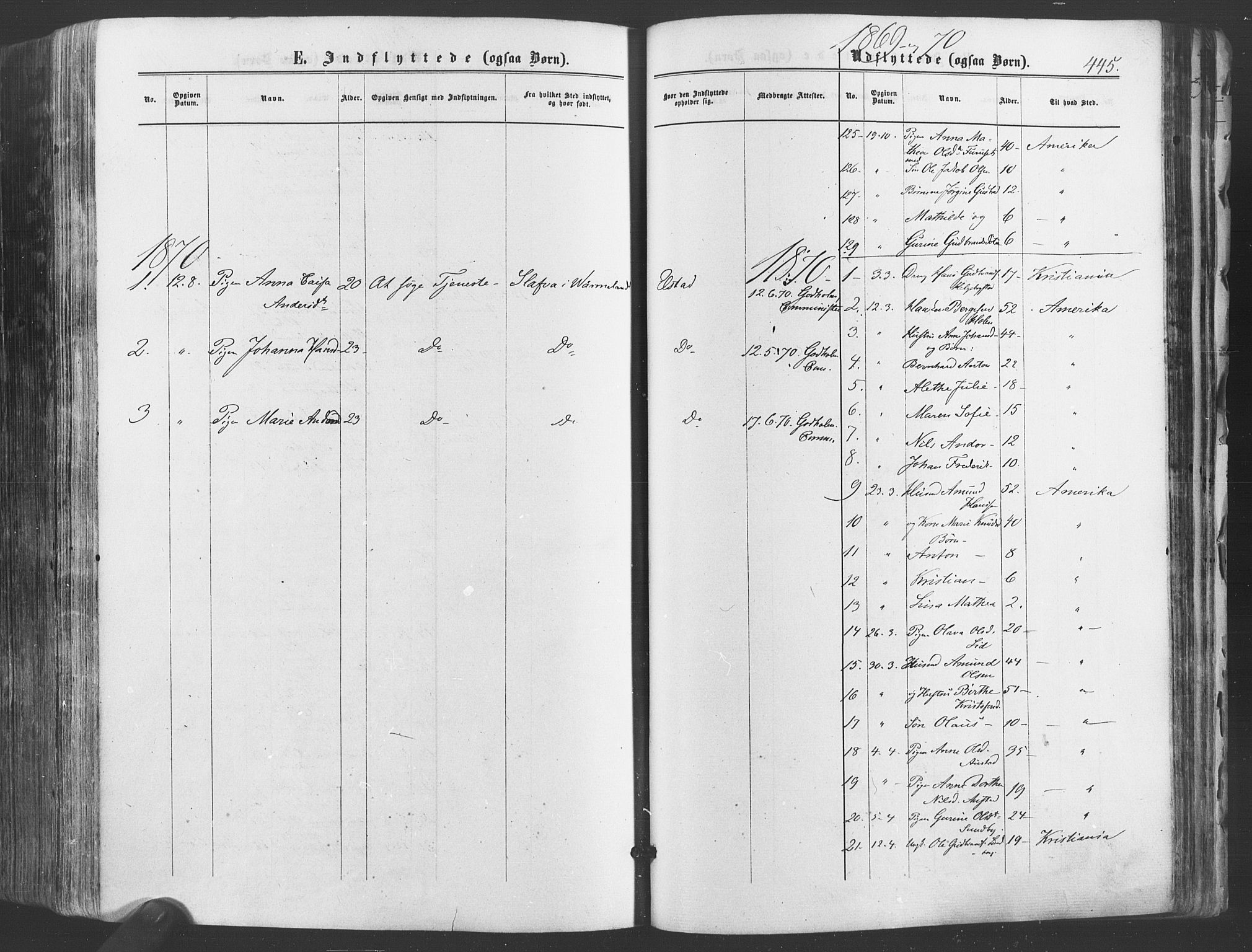 Ullensaker prestekontor Kirkebøker, AV/SAO-A-10236a/F/Fa/L0016: Parish register (official) no. I 16, 1863-1875, p. 445