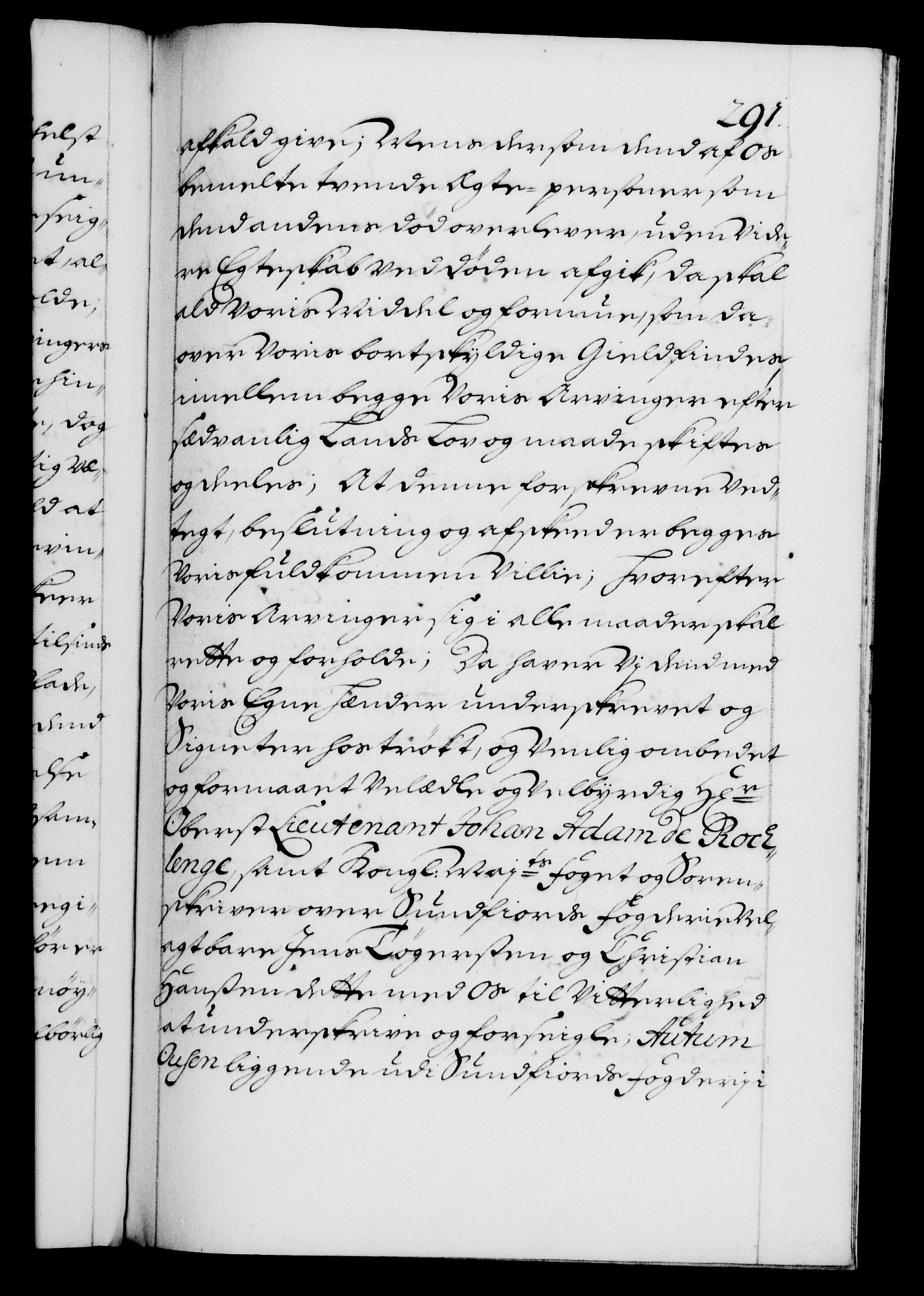 Danske Kanselli 1572-1799, AV/RA-EA-3023/F/Fc/Fca/Fcaa/L0018: Norske registre, 1699-1703, p. 291a